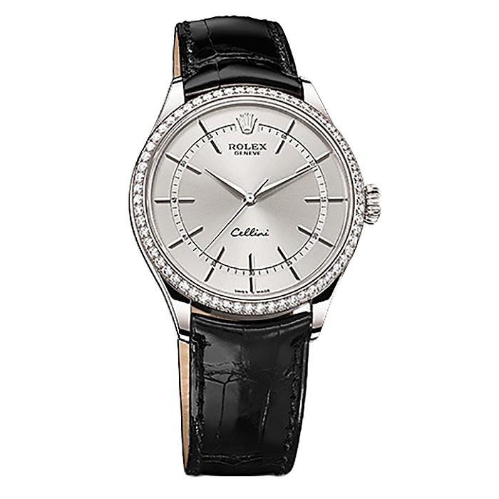 Cellini Time 50709RBR White Gold Watch (Rhodium)