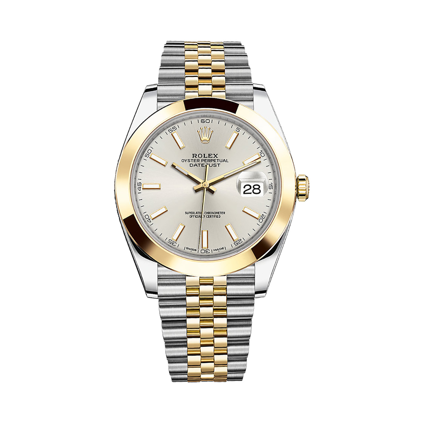 Datejust 41 126303 Gold & Stainless Steel Watch (Silver)