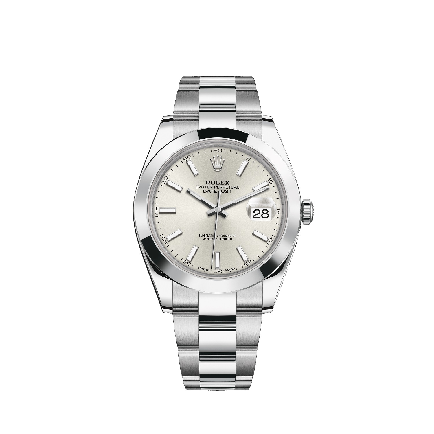 Datejust 41 126300 Stainless Steel Watch (Silver)