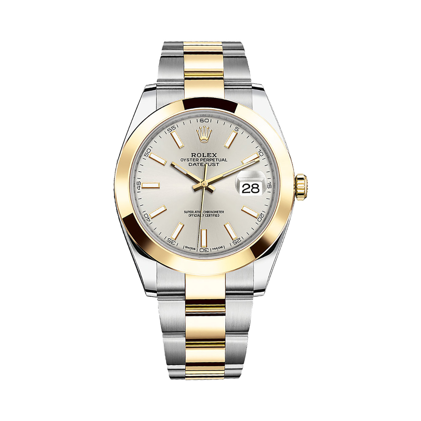 Datejust 41 126303 Gold & Stainless Steel Watch (Silver)