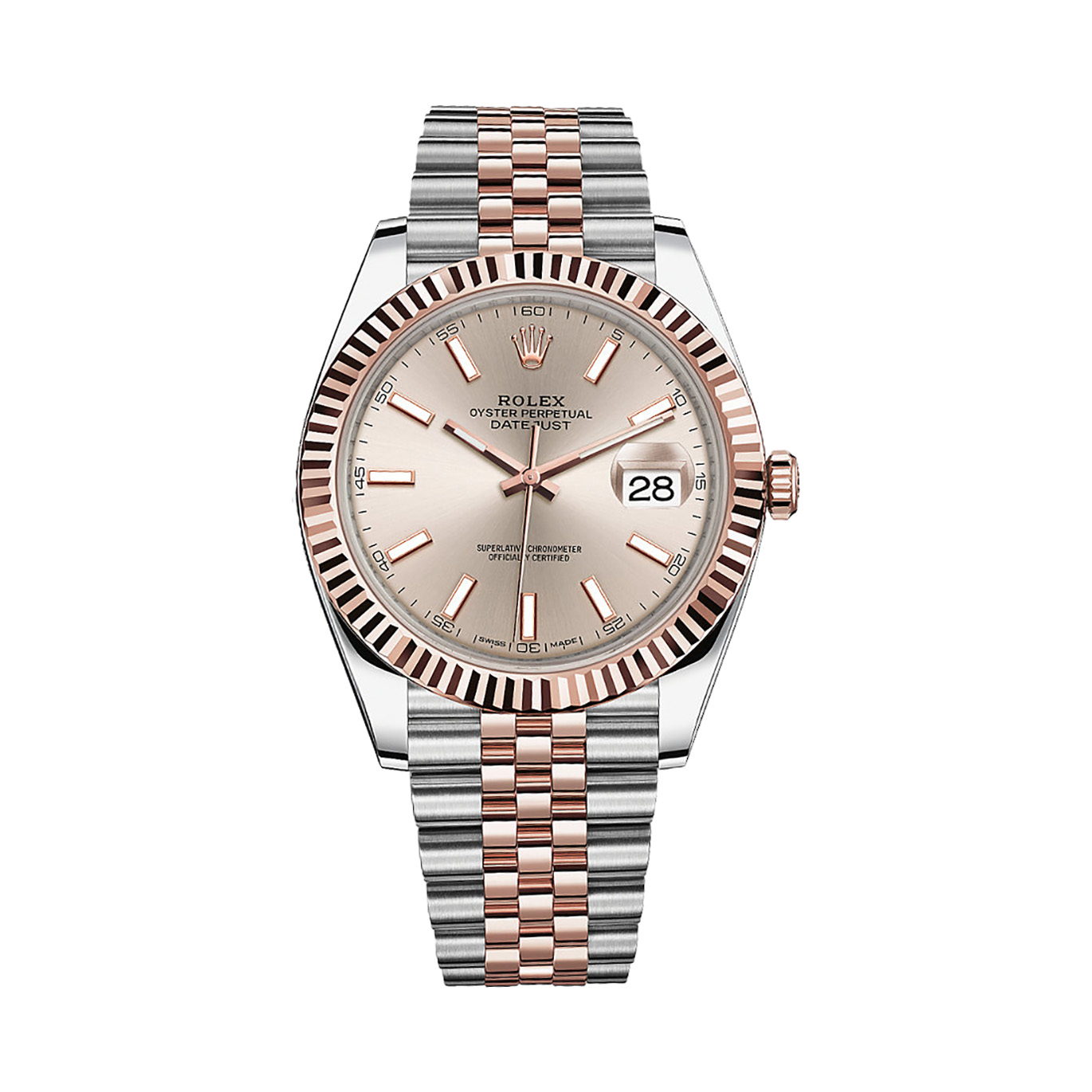Datejust 41 126331 Rose Gold & Stainless Steel Watch (Sundust)