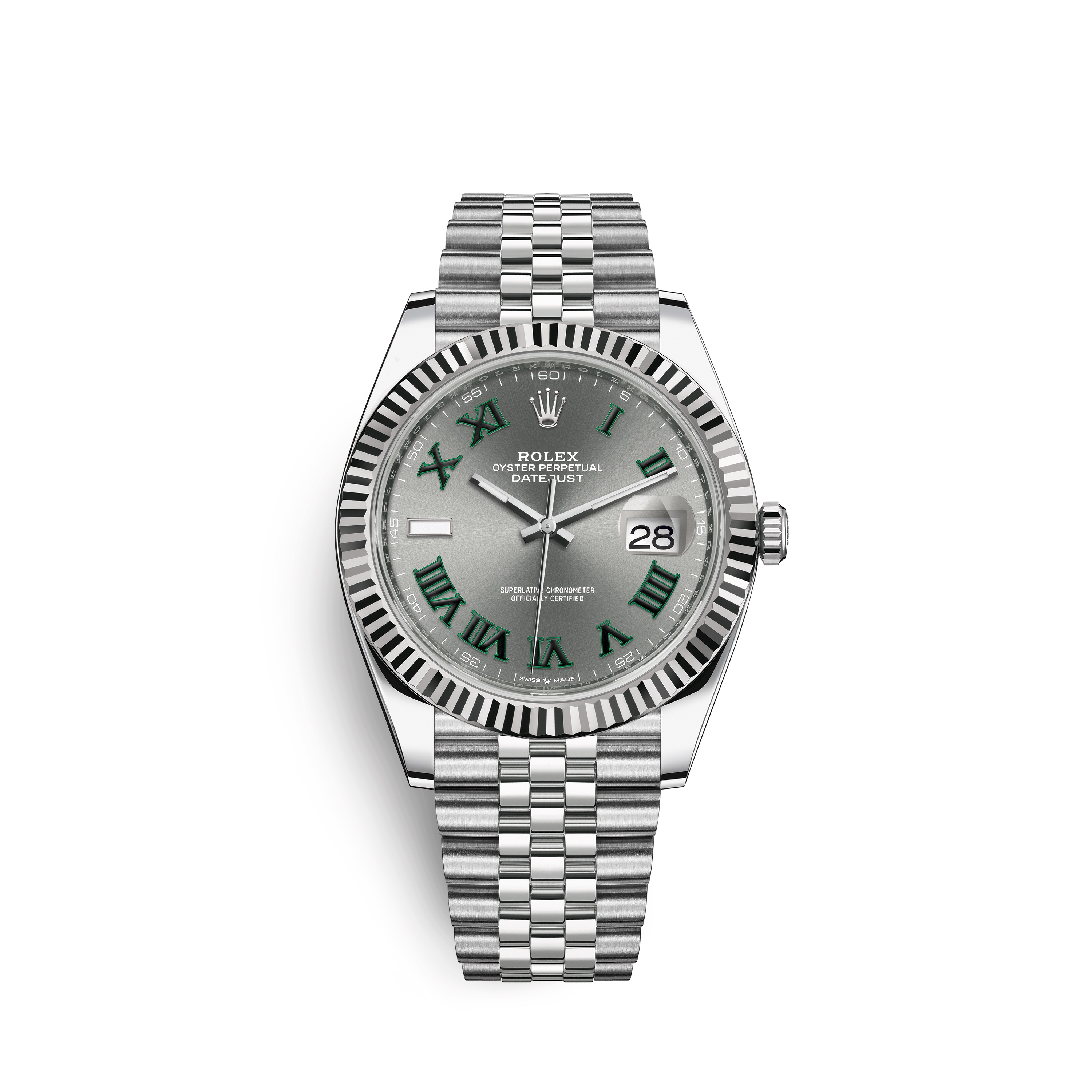 Datejust 41 126334 White Gold & Stainless Steel Watch (Slate)