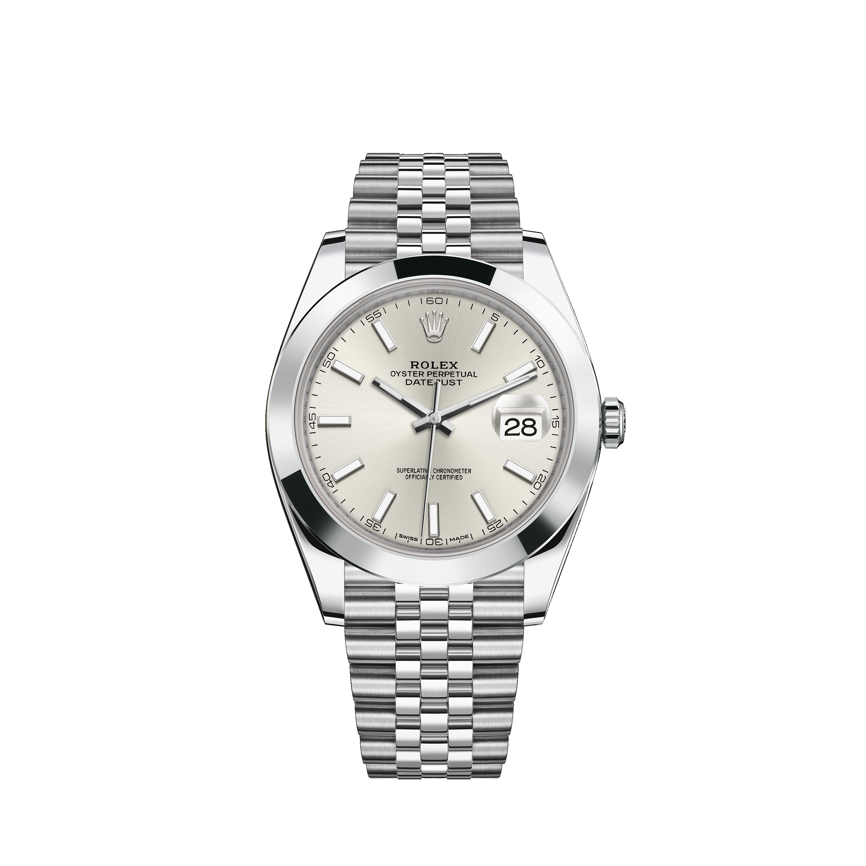 Datejust 41 126300 Stainless Steel Watch (Silver)