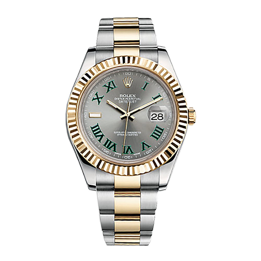 Datejust II 116333 Gold & Stainless Steel Watch (Slate)