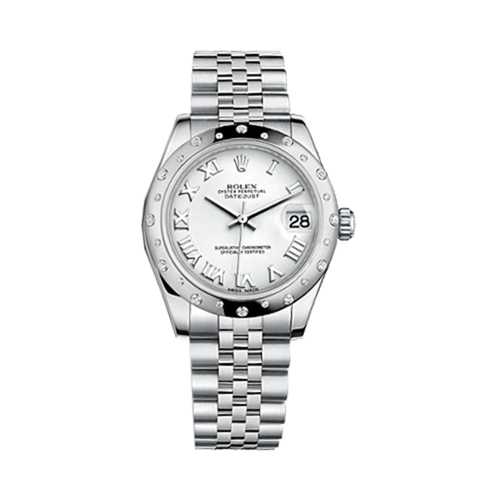 Datejust 31 178344 White Gold & Stainless Steel Watch (White)