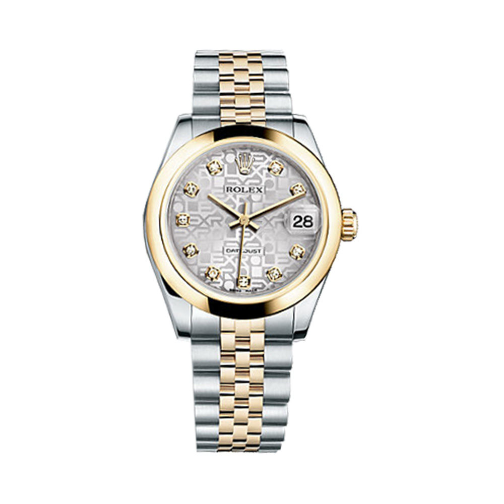 Datejust 31 178243 Gold & Stainless Steel Watch (Silver Jubilee Design Set with Diamonds)