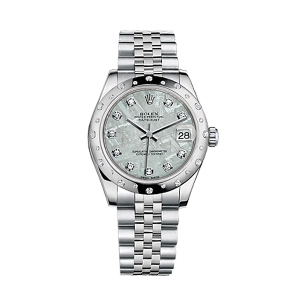 Datejust 31 178344 White Gold & Stainless Steel Watch (Meteorite Set with Diamonds)