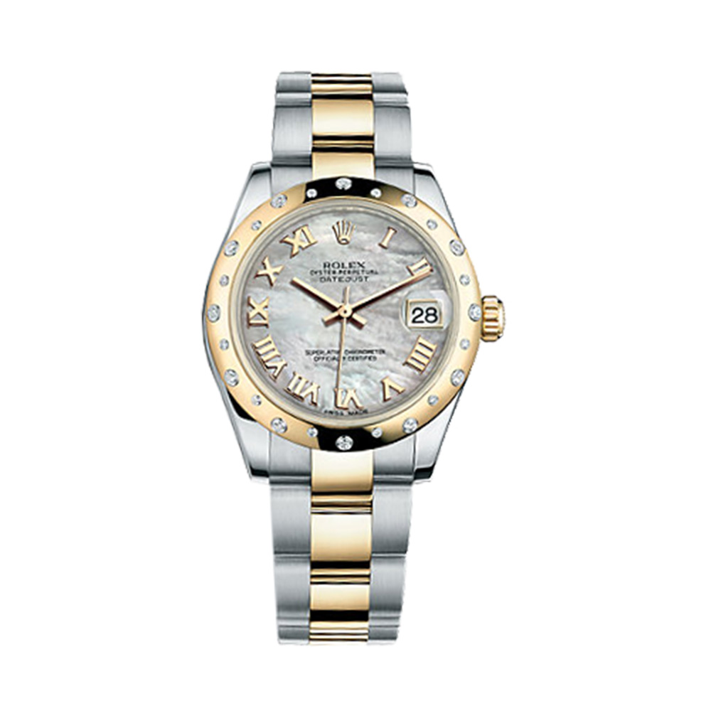 Datejust 31 178343 Gold & Stainless Steel Watch (White Mother-of-Pearl)