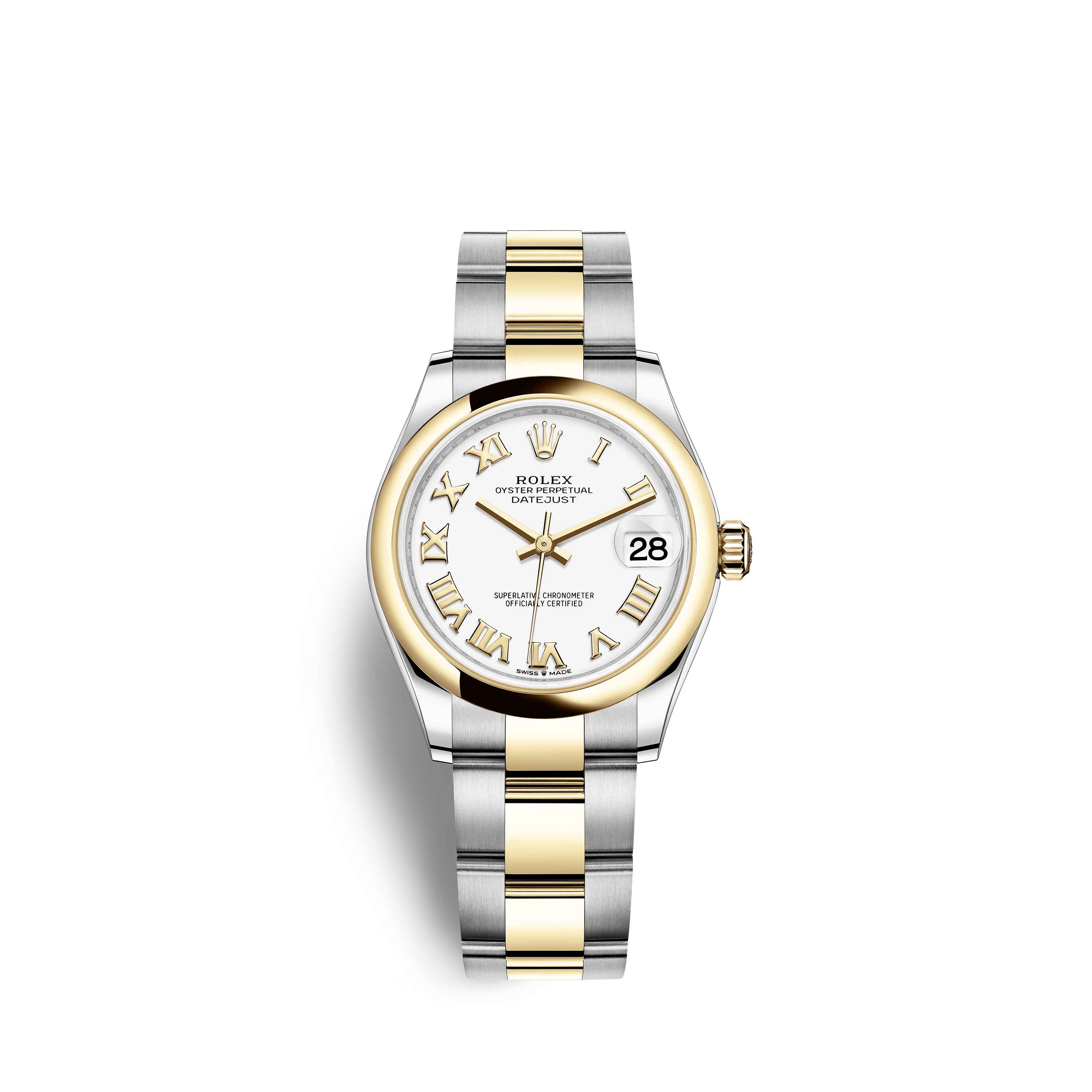 Datejust 31 278243 Gold & Stainless Watch (White)