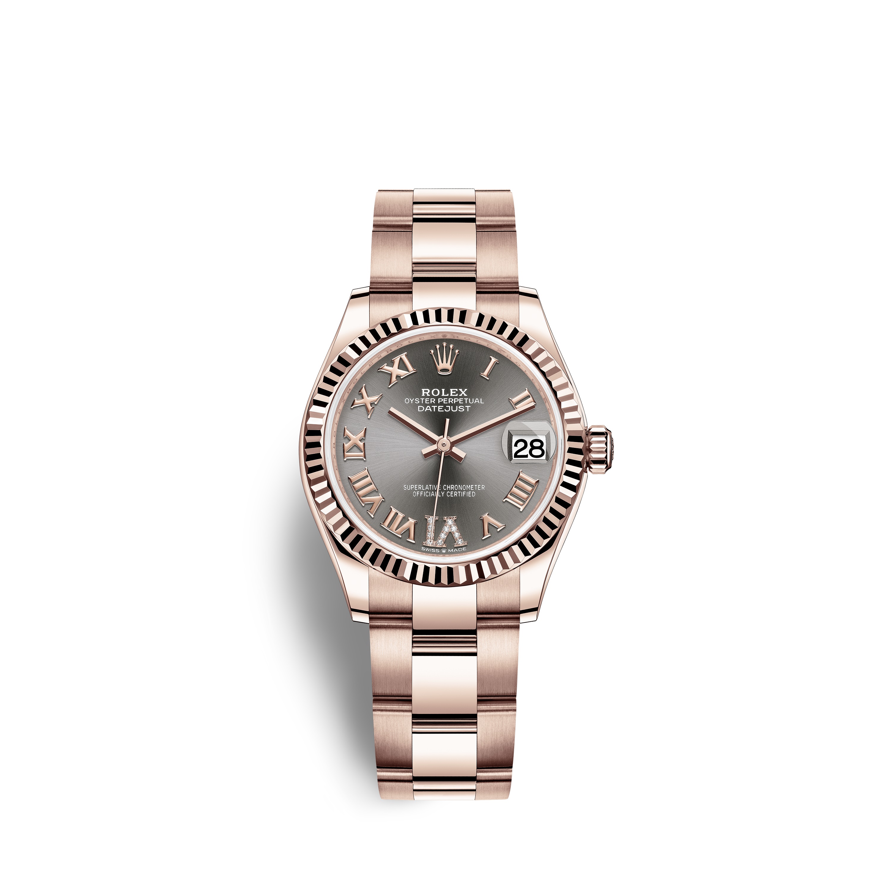 Datejust 31 278275 Rose Gold Watch (Rhodium Set with Diamonds)