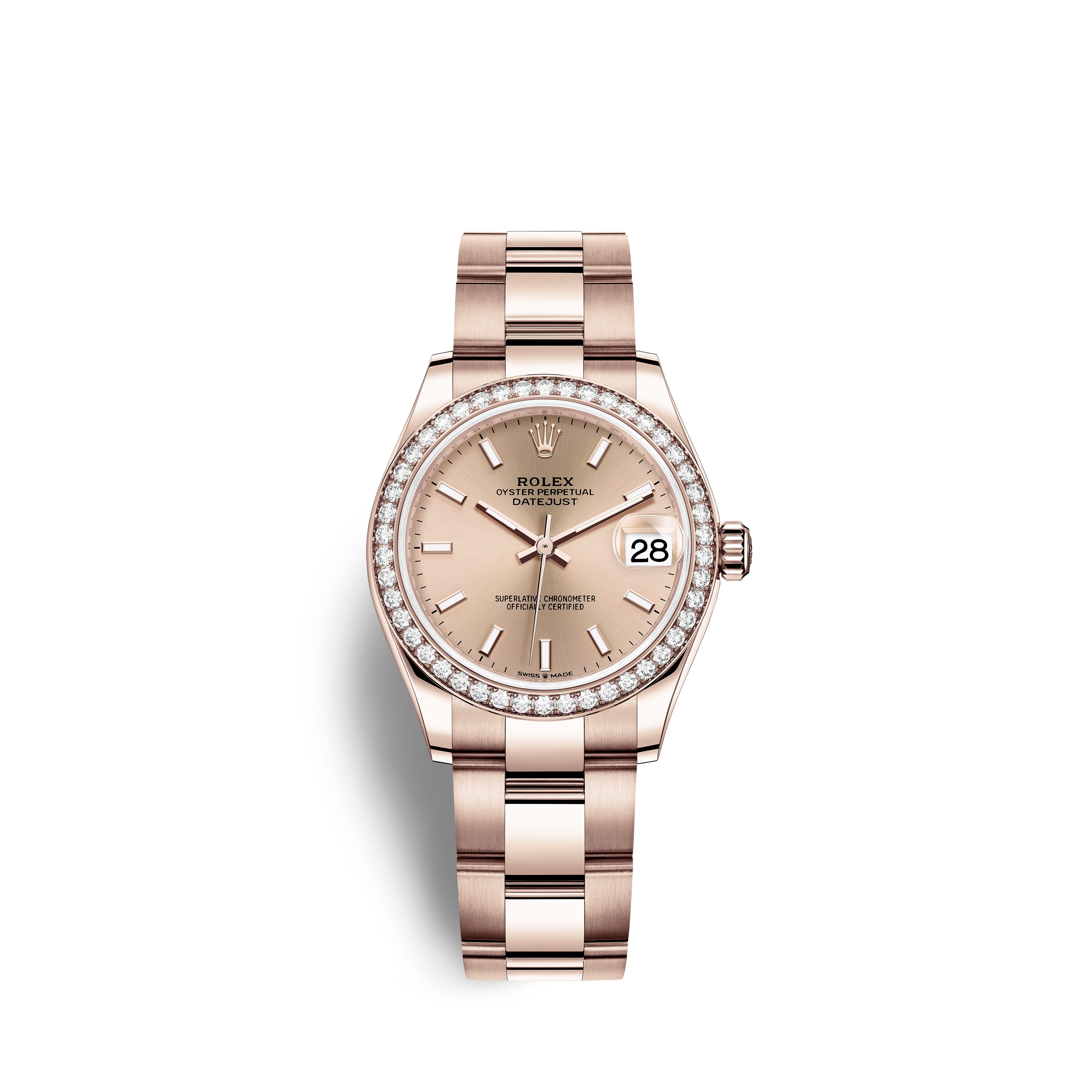 Datejust 31 278285RBR Rose Gold & Diamonds Watch (Rosé Colour)