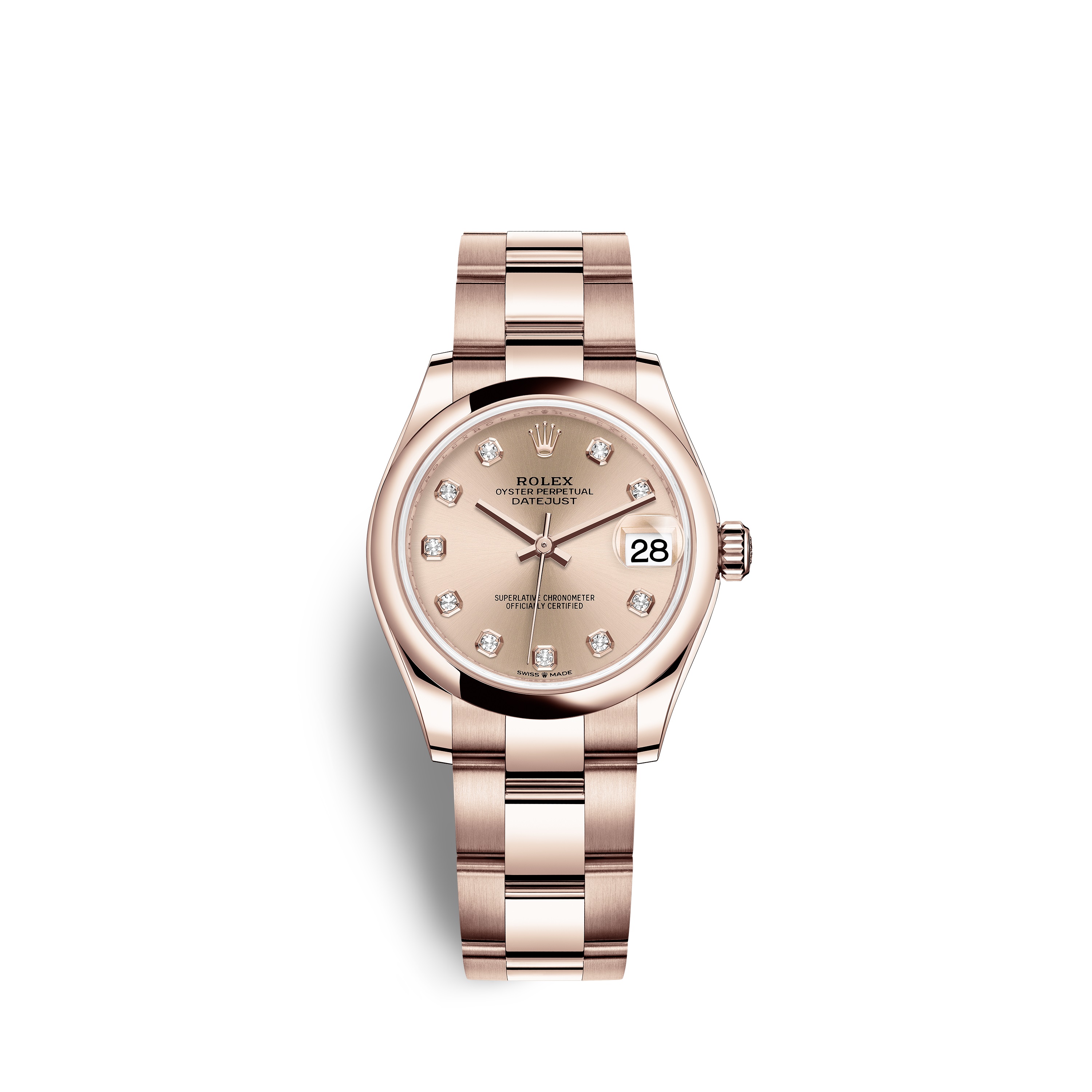 Datejust 31 278245 Rose Gold Watch (Rosé Colour Set with Diamonds) - Click Image to Close