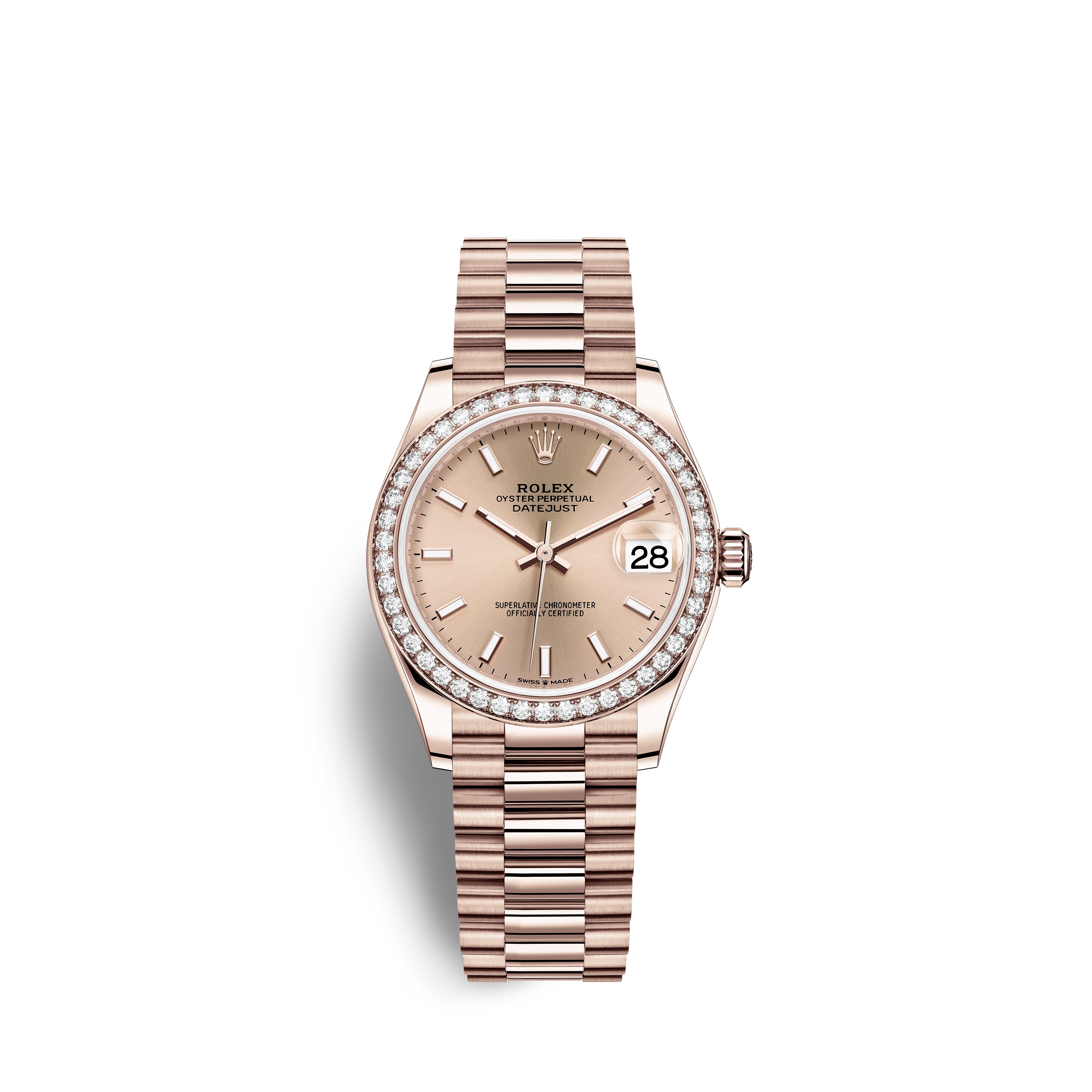 Datejust 31 278285RBR Rose Gold & Diamonds Watch (Rosé Colour)