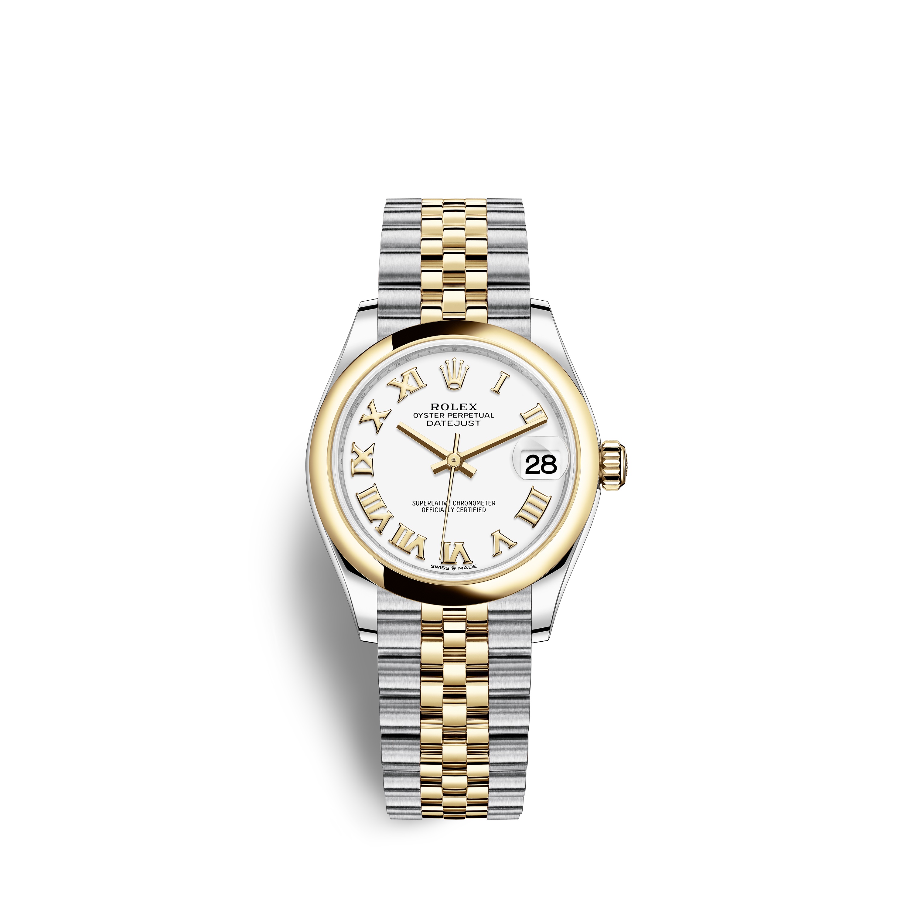 Datejust 31 278243 Gold & Stainless Watch (White) - Click Image to Close