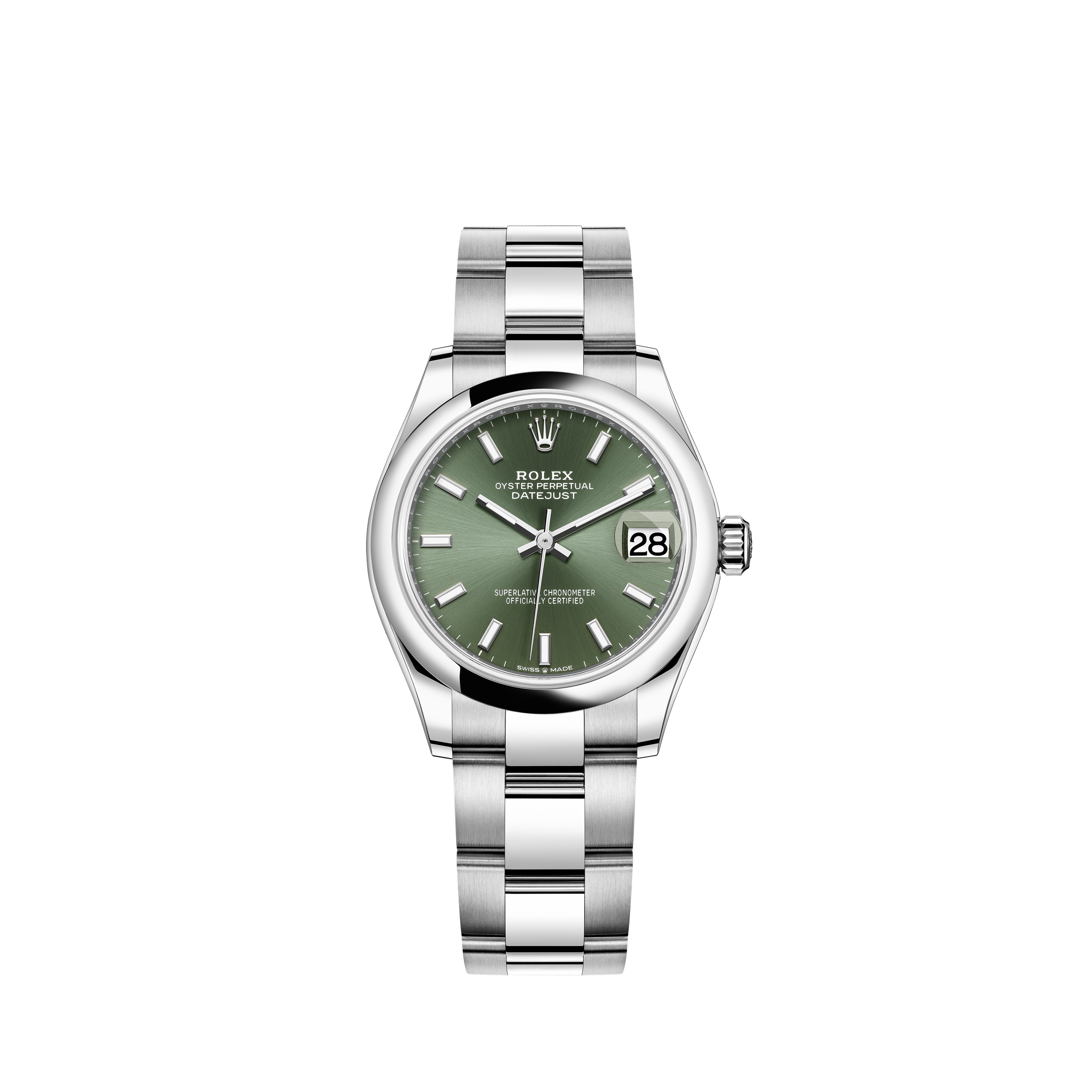 Datejust 31 278240 Stainless Steel Watch (Mint Green) - Click Image to Close