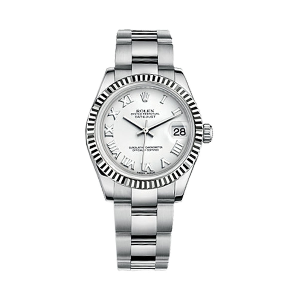 Datejust 31 178274 White Gold & Stainless Steel Watch (White)