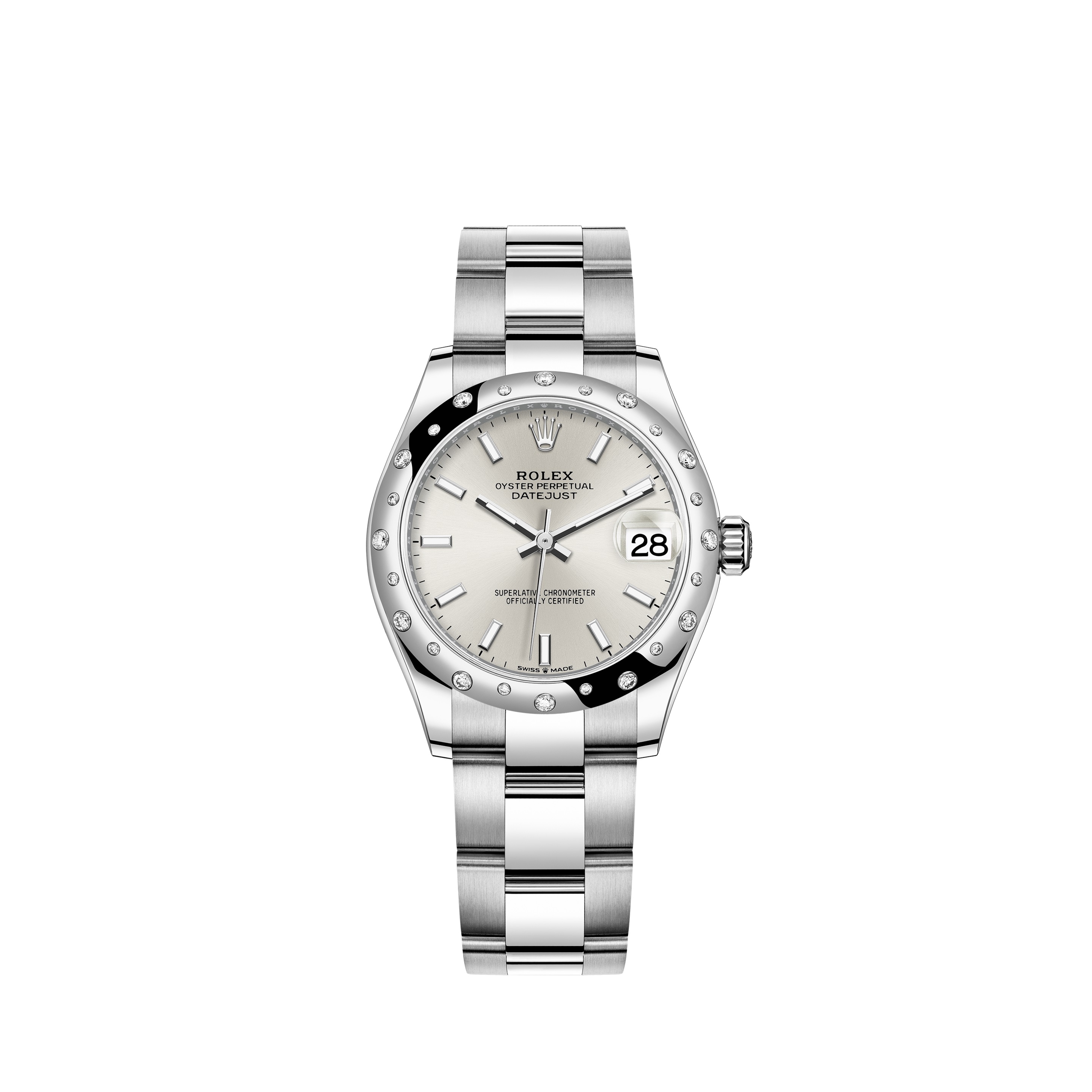 Datejust 31 278344RBR White Gold & Stainless Steel Watch (Silver)