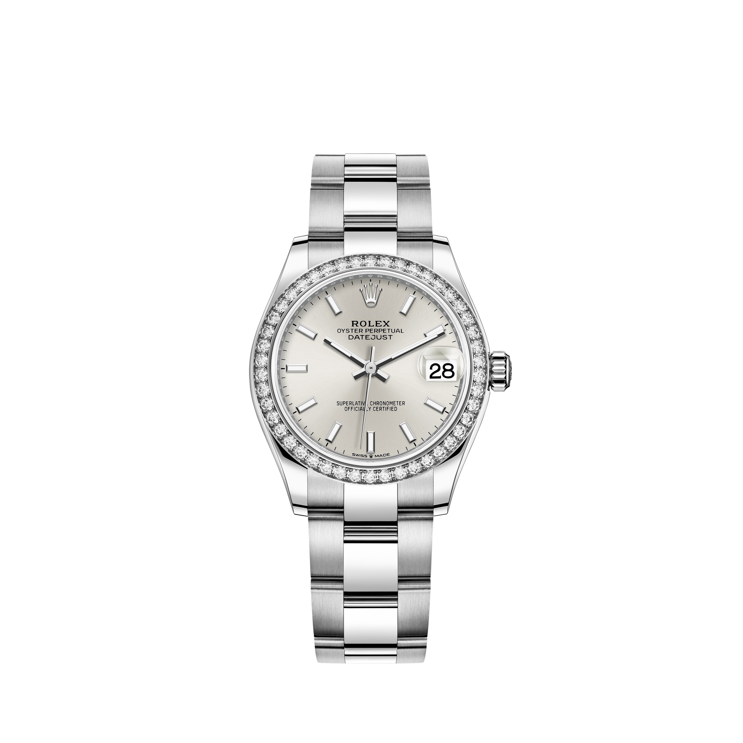 Datejust 31 278384RBR White Gold & Stainless Steel Watch (Silver)