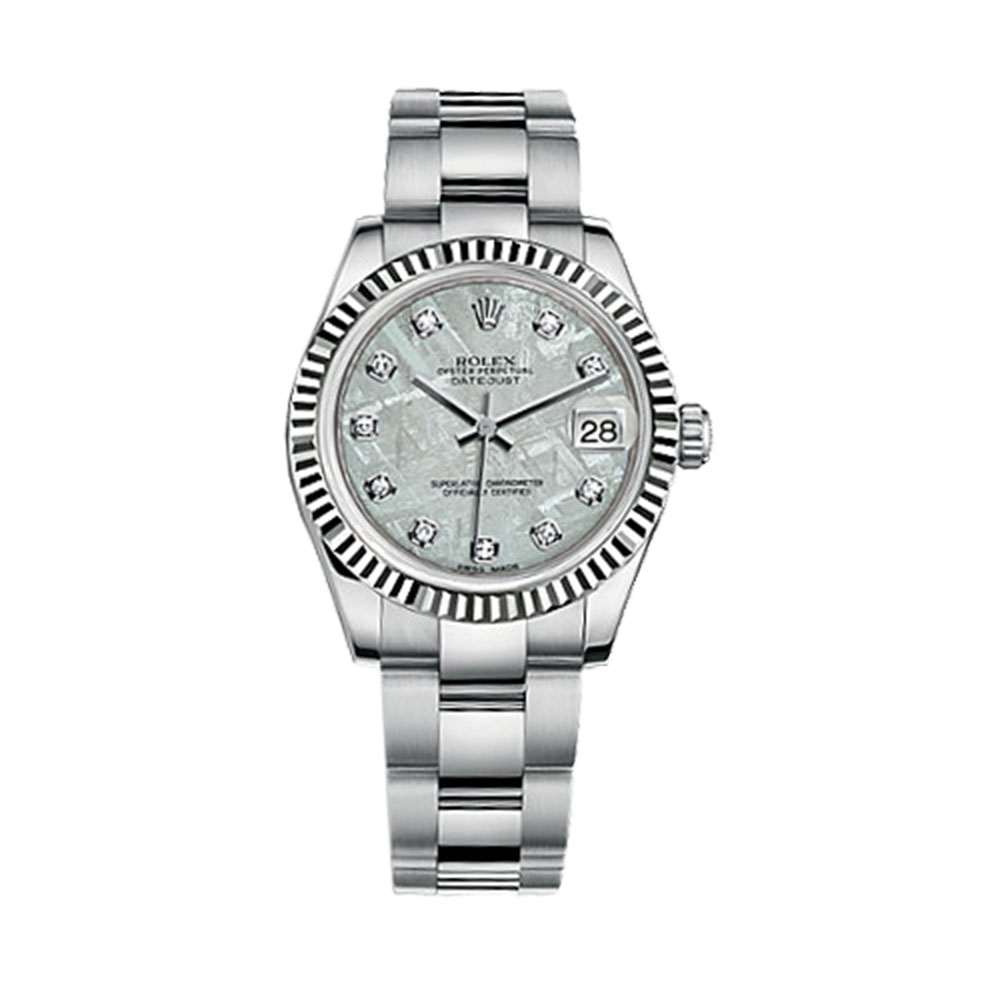 Datejust 31 178274 White Gold & Stainless Steel Watch (Meteorite Set with Diamonds)