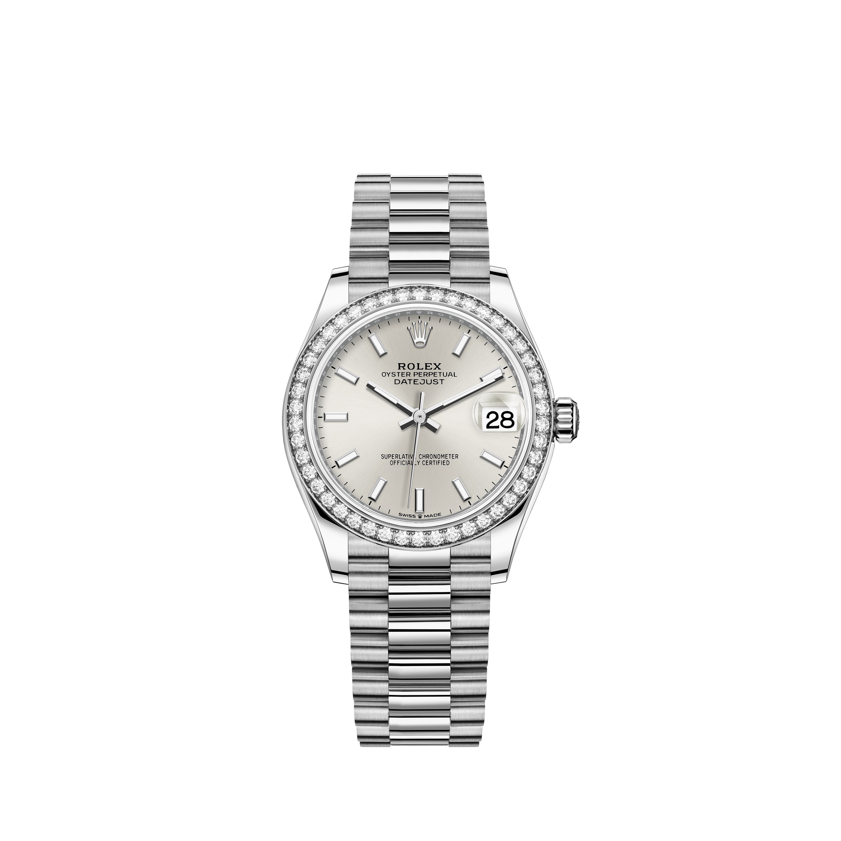Datejust 31 278289RBR White Gold Watch (Silver)