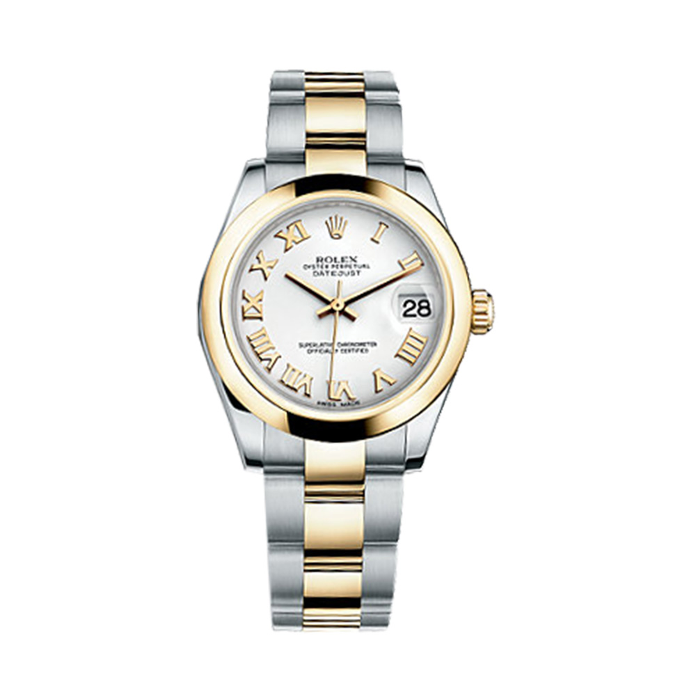 Datejust 31 178243 Gold & Stainless Steel Watch (White)