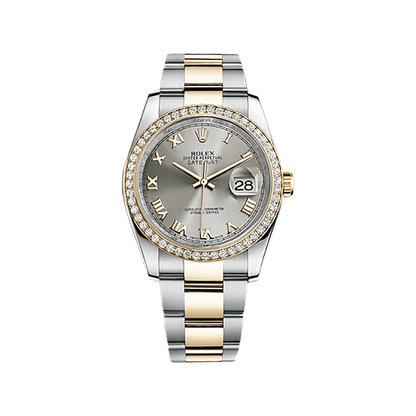 Datejust 36 116243 Gold & Stainless Steel Watch (Steel)