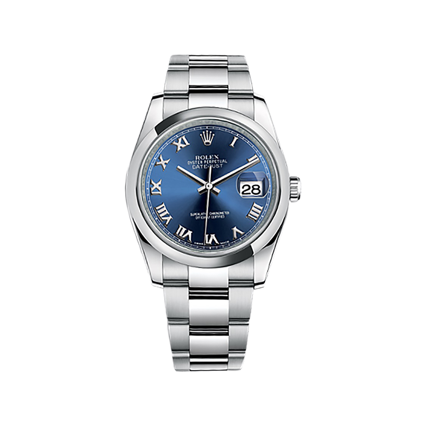 Datejust 36 116200 Stainless Steel Watch (Blue)