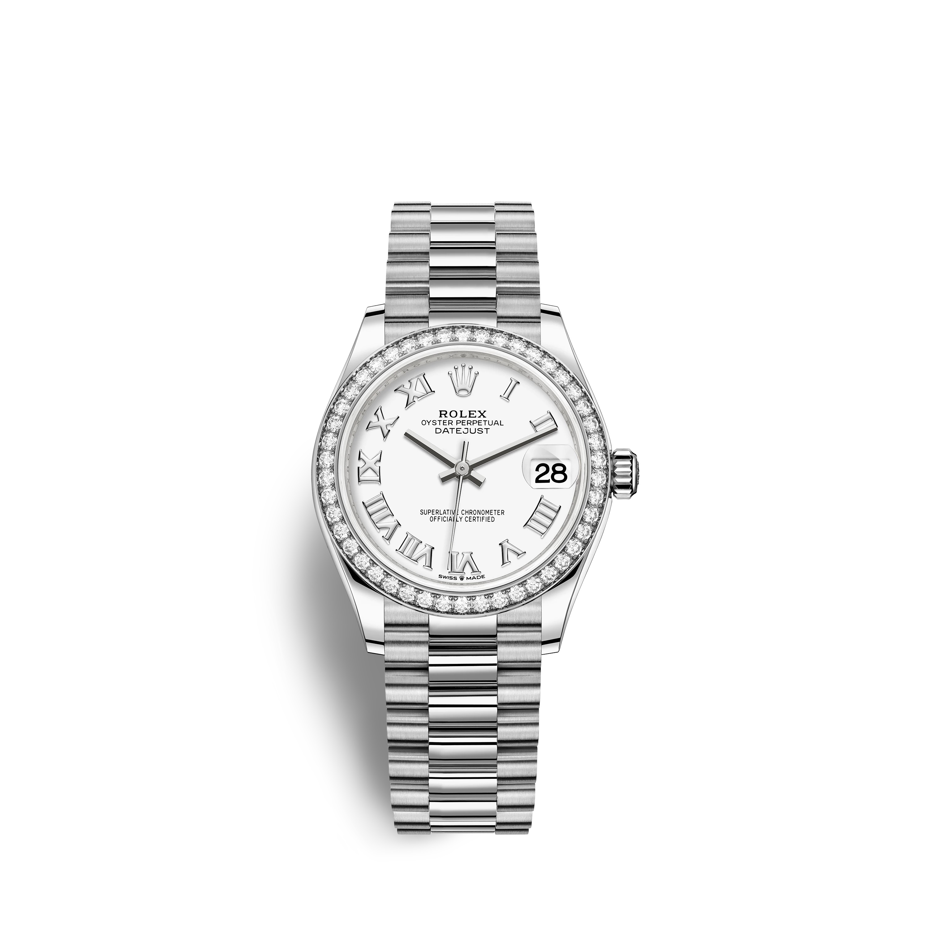 Datejust 31 278289RBR White Gold Watch (White)