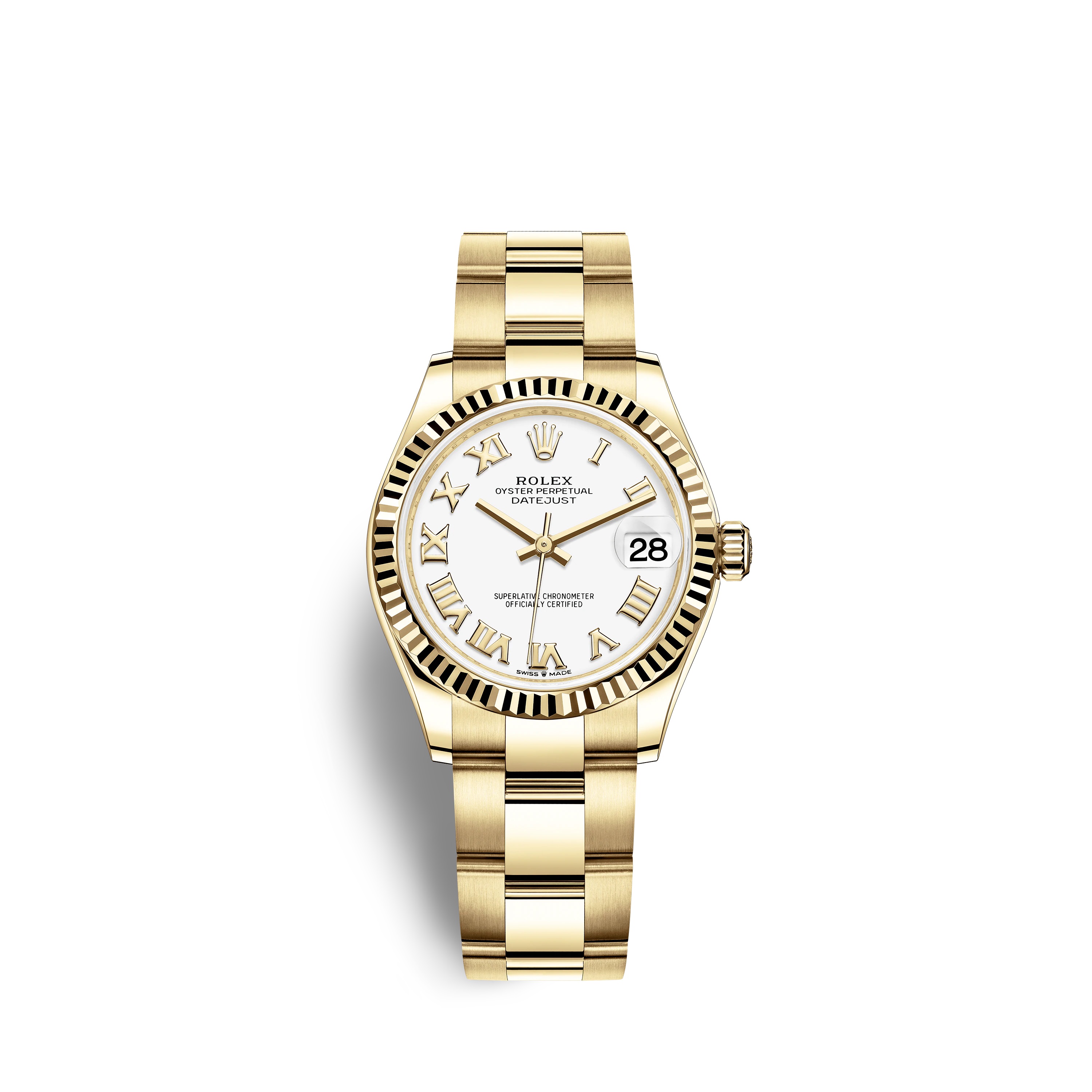 Datejust 31 278278 Gold Watch (White)