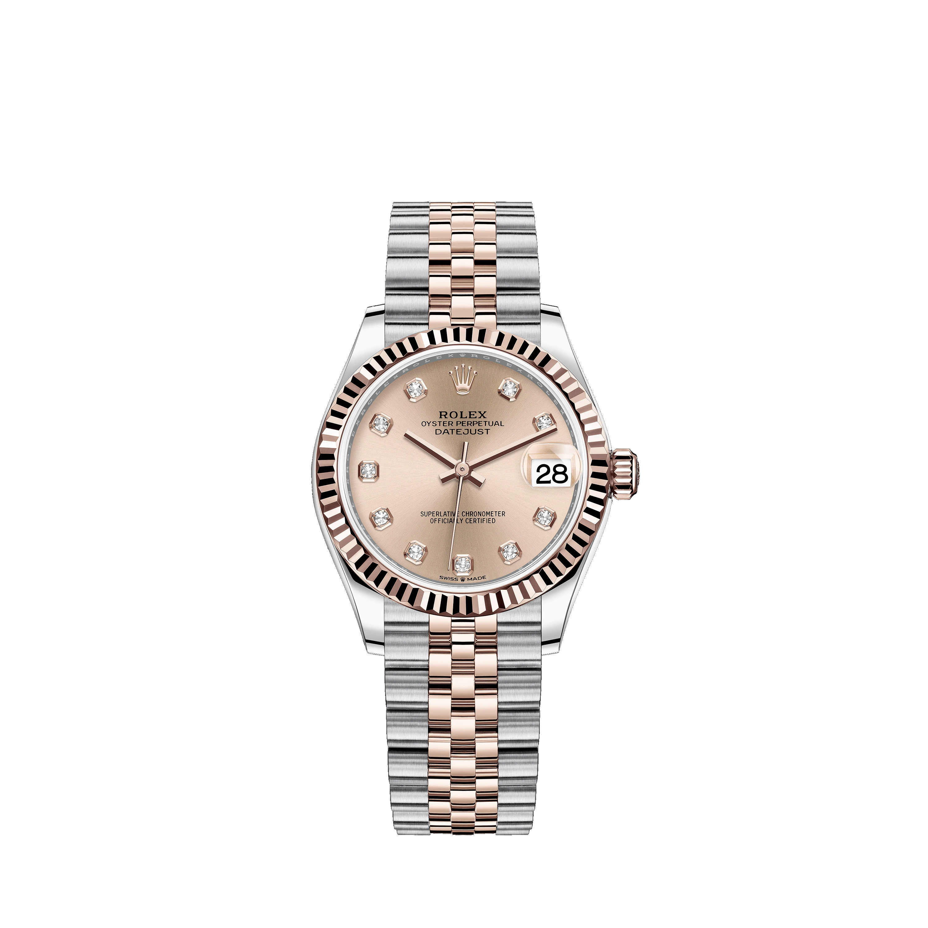 Datejust 31 278271 Rose Gold & Stainless Steel Watch (Rosé Colour Set with Diamonds)