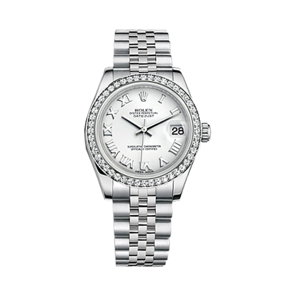 Datejust 31 178384 White Gold & Stainless Steel Watch (White)