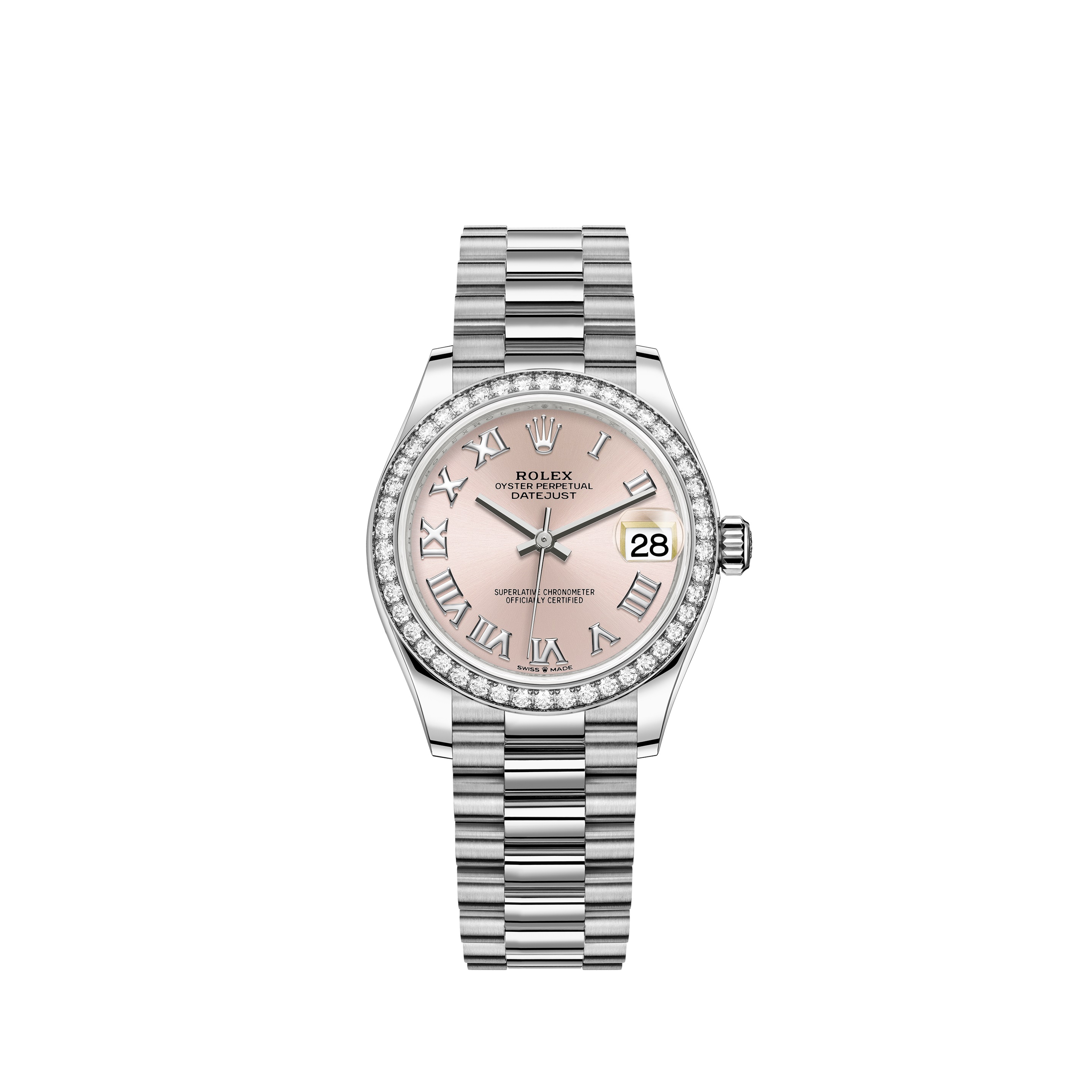 Datejust 31 278289RBR White Gold Watch (Pink)