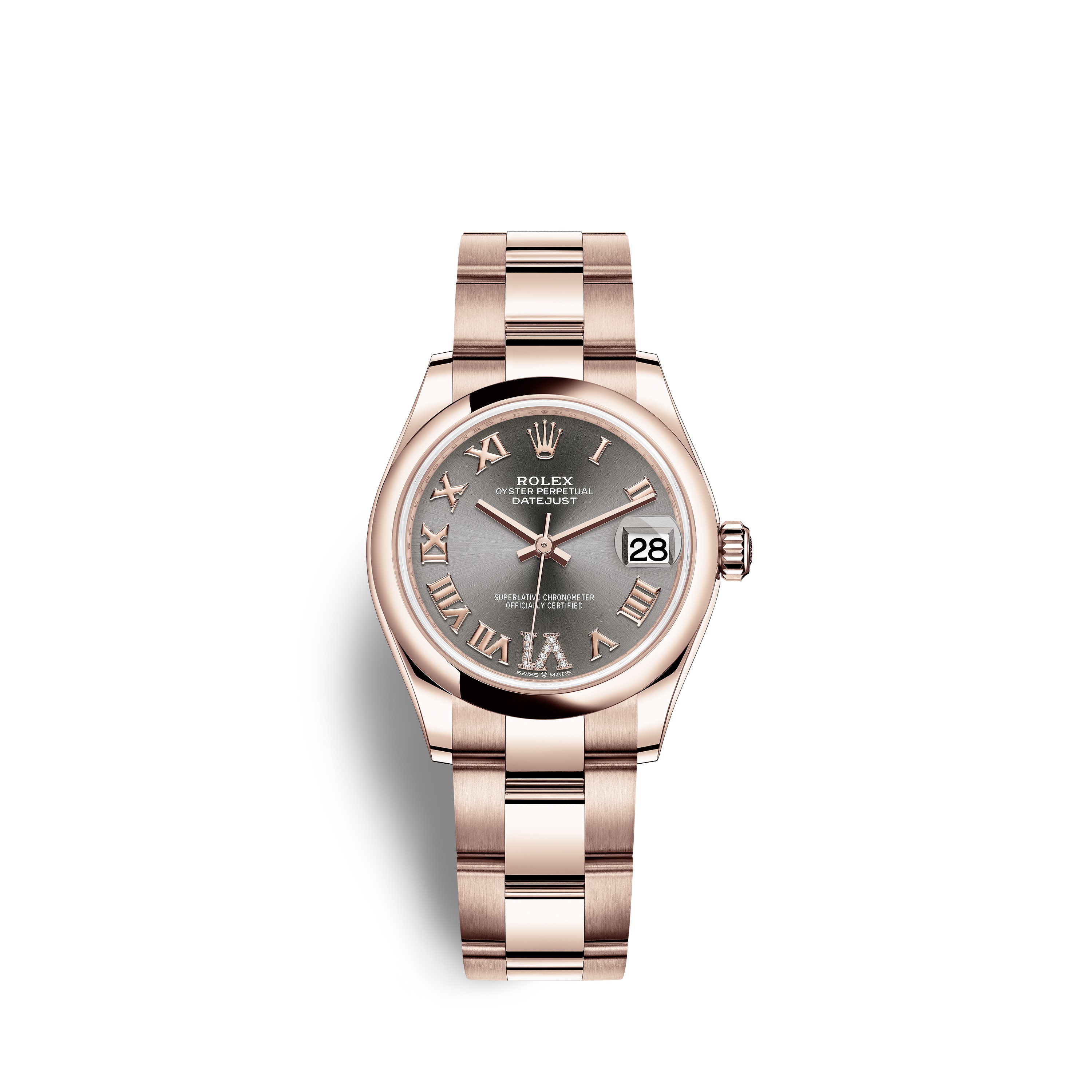 Datejust 31 278245 Rose Gold Watch (Rhodium Set with Diamonds)