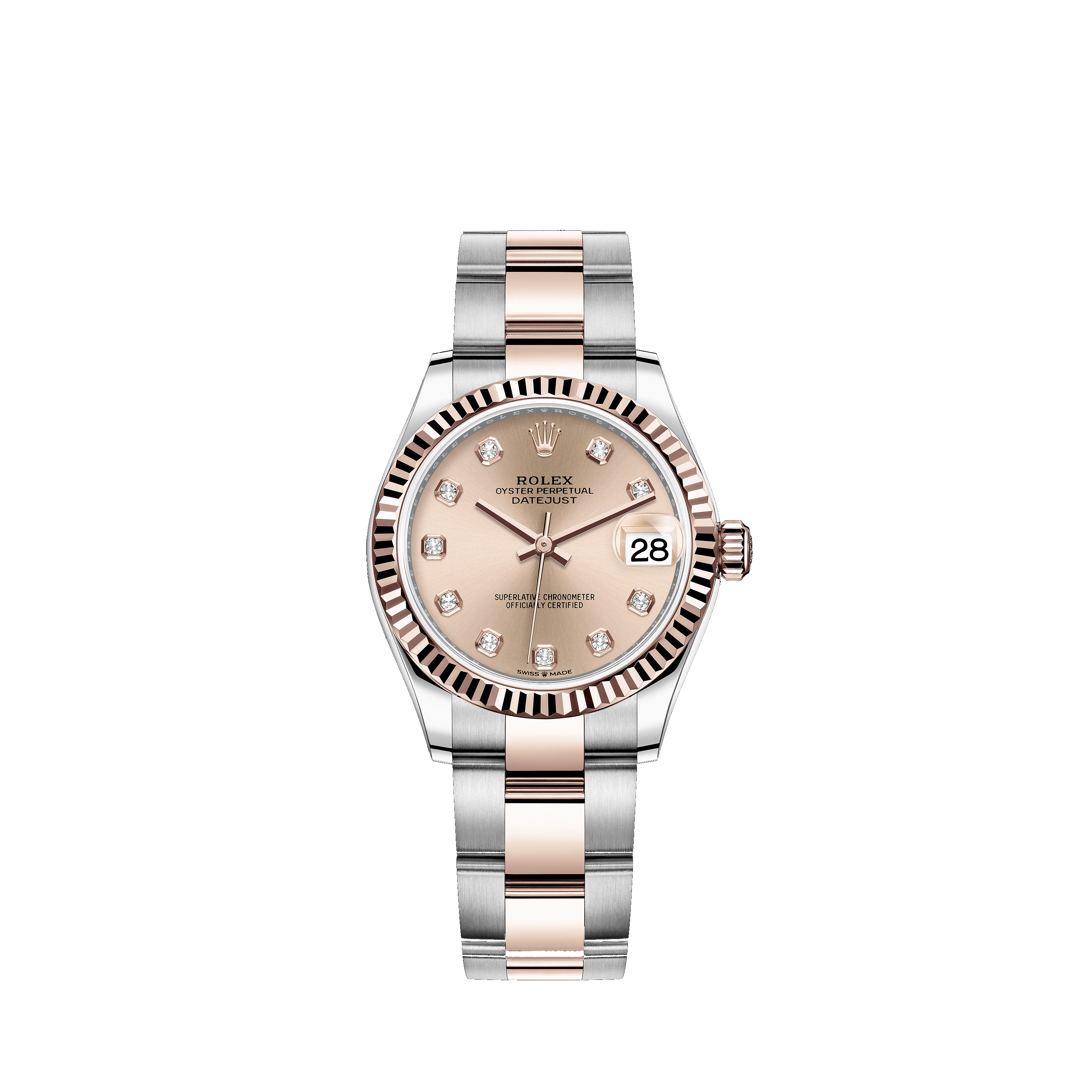 Datejust 31 278271 Rose Gold & Stainless Steel Watch (Rosé Colour Set with Diamonds)