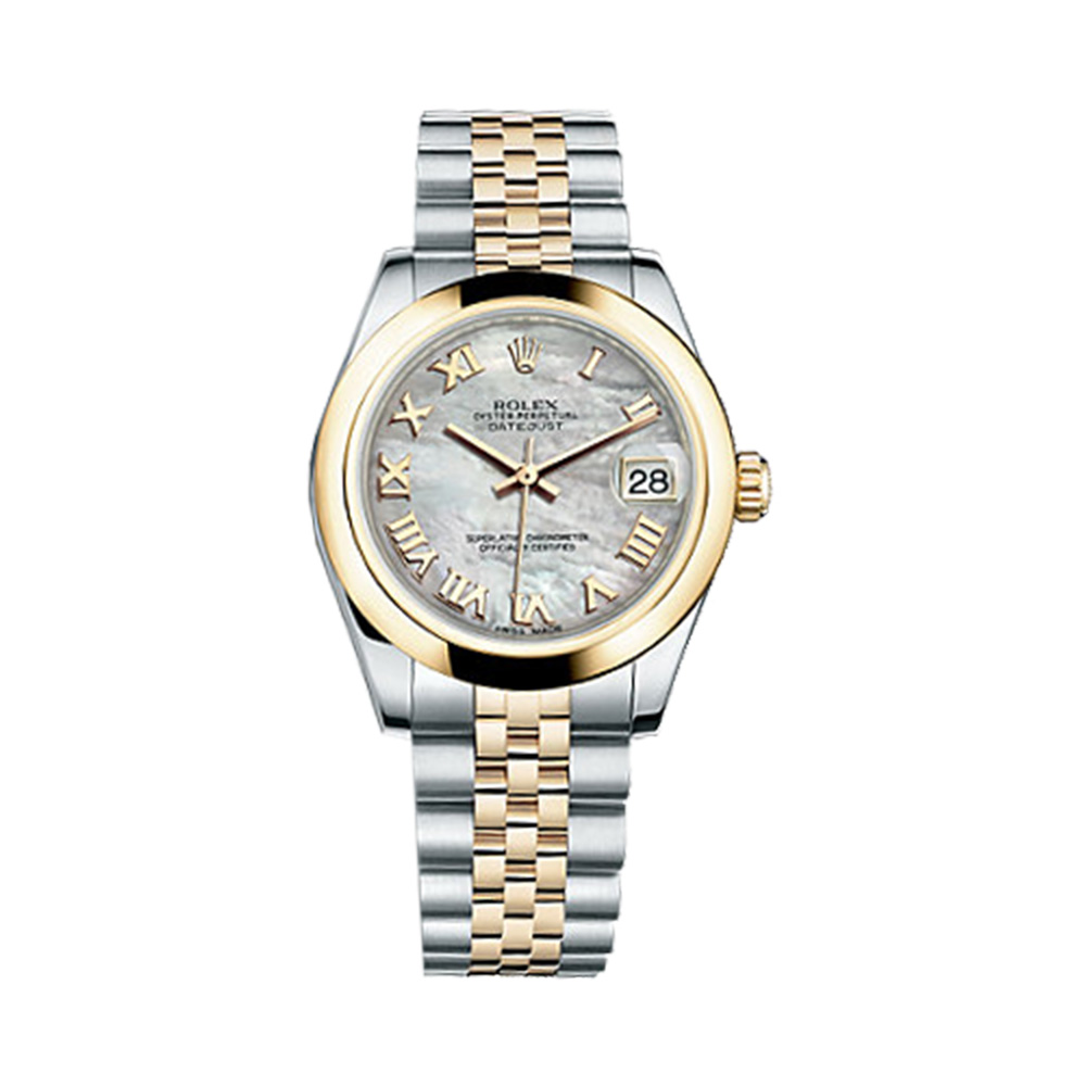 Datejust 31 178243 Gold & Stainless Steel Watch (White Mother-of-Pearl)