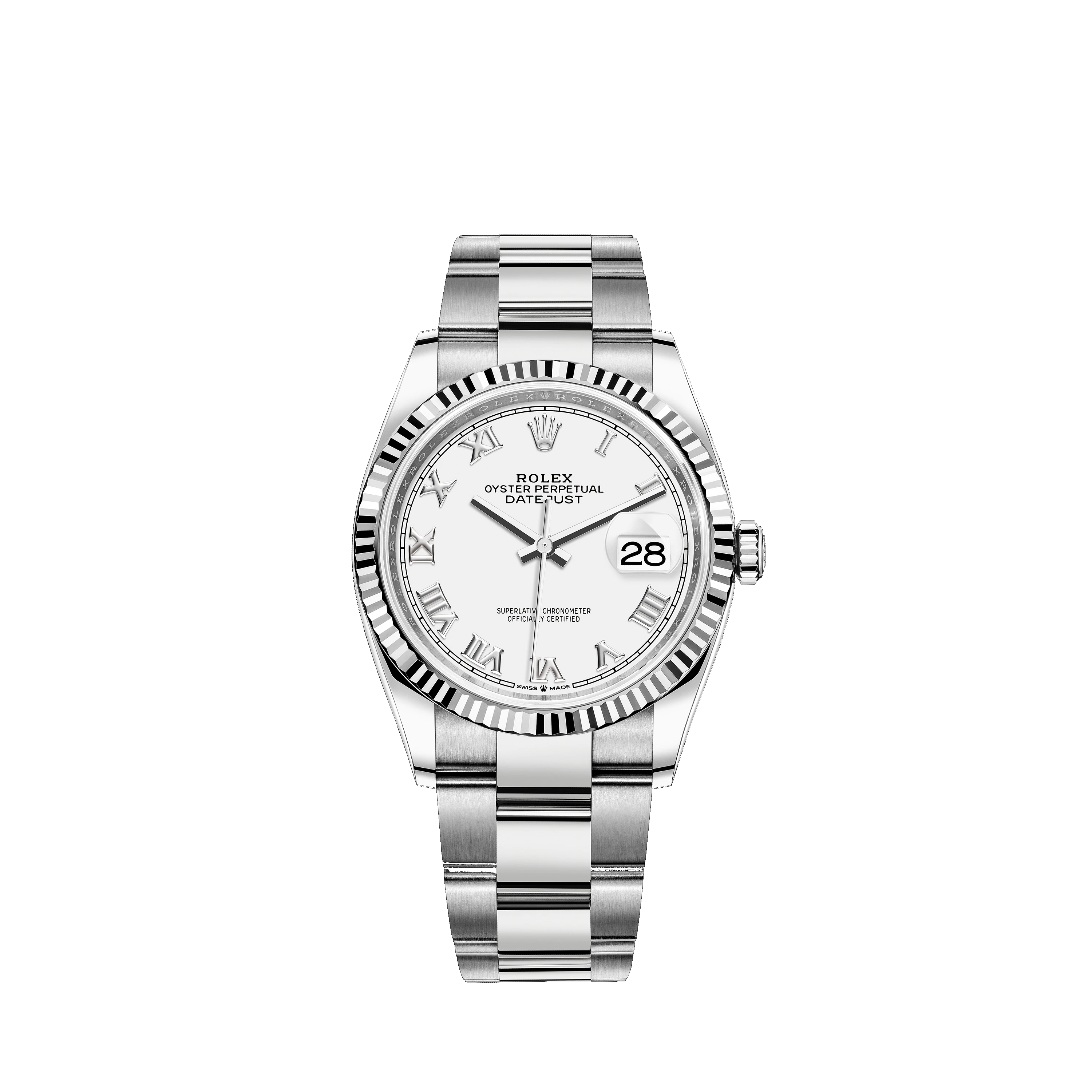 Datejust 36 126234 White Gold & Stainless Steel Watch (White)