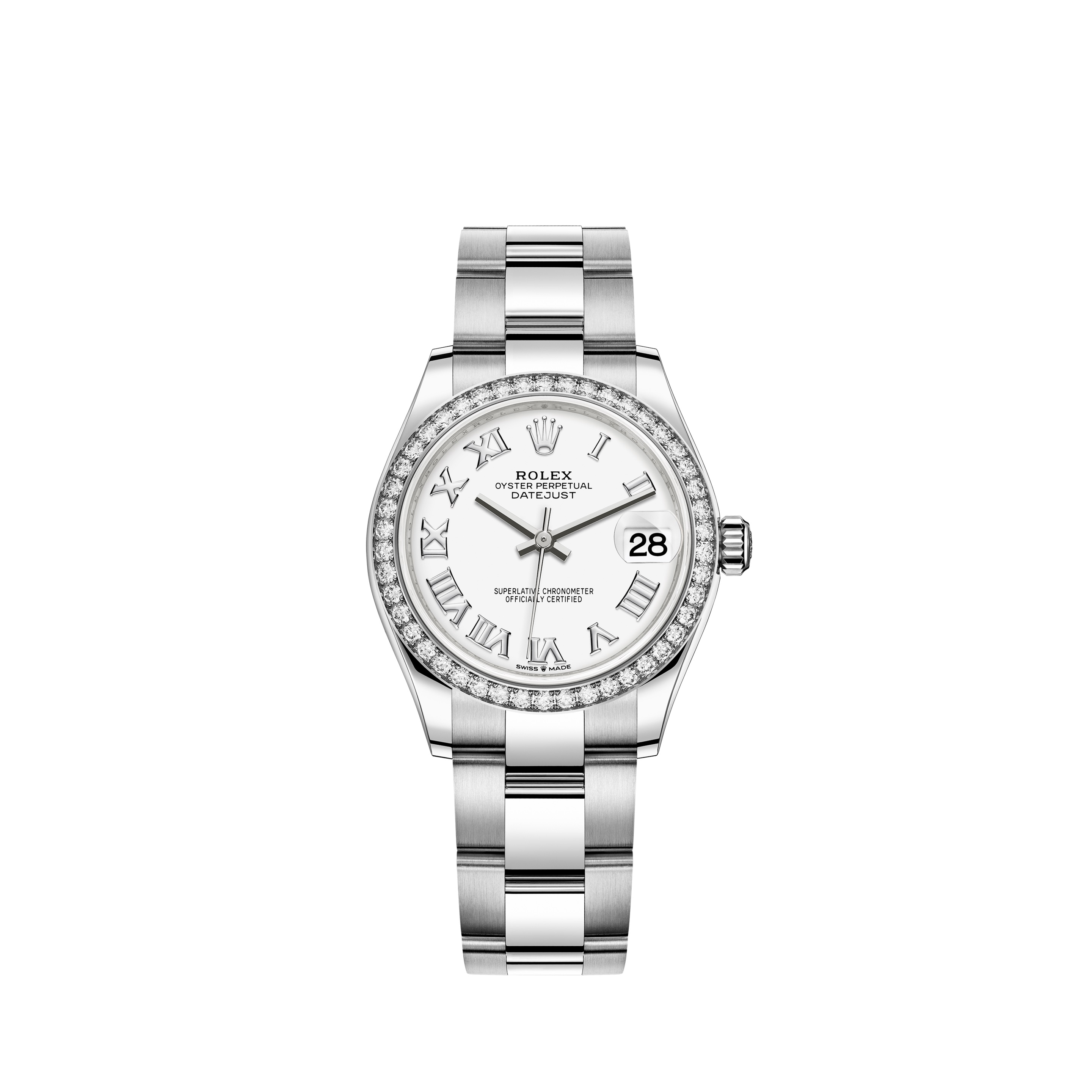 Datejust 31 278384RBR White Gold & Stainless Steel Watch (White)