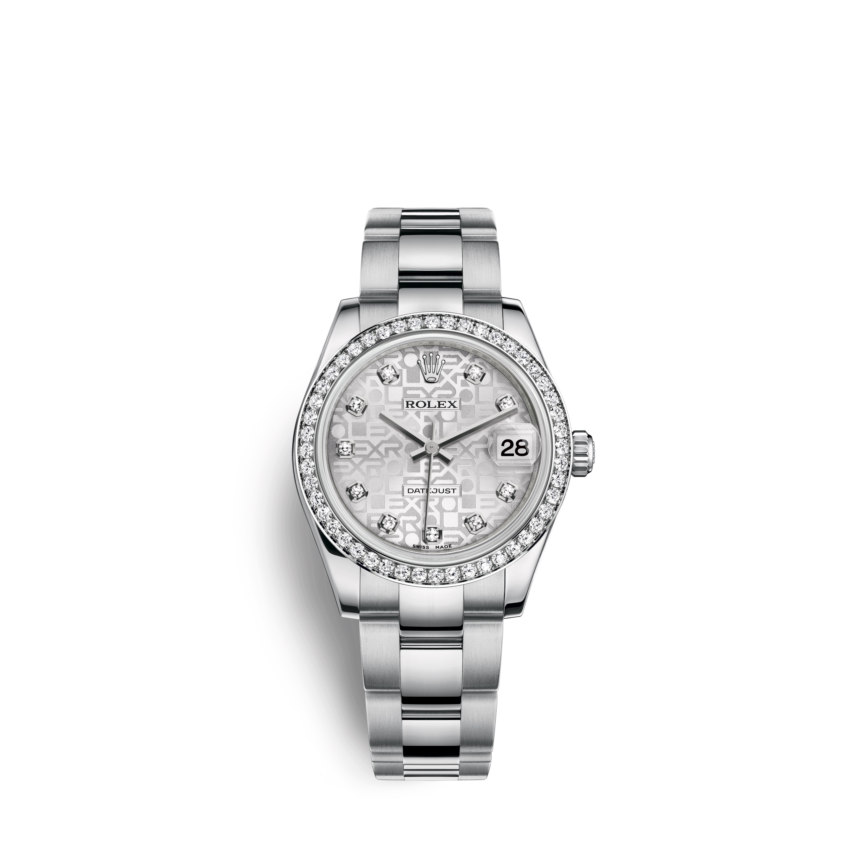 Datejust 31 178384 White Gold & Diamonds Watch (Silver Jubilee Design Set with Diamonds)