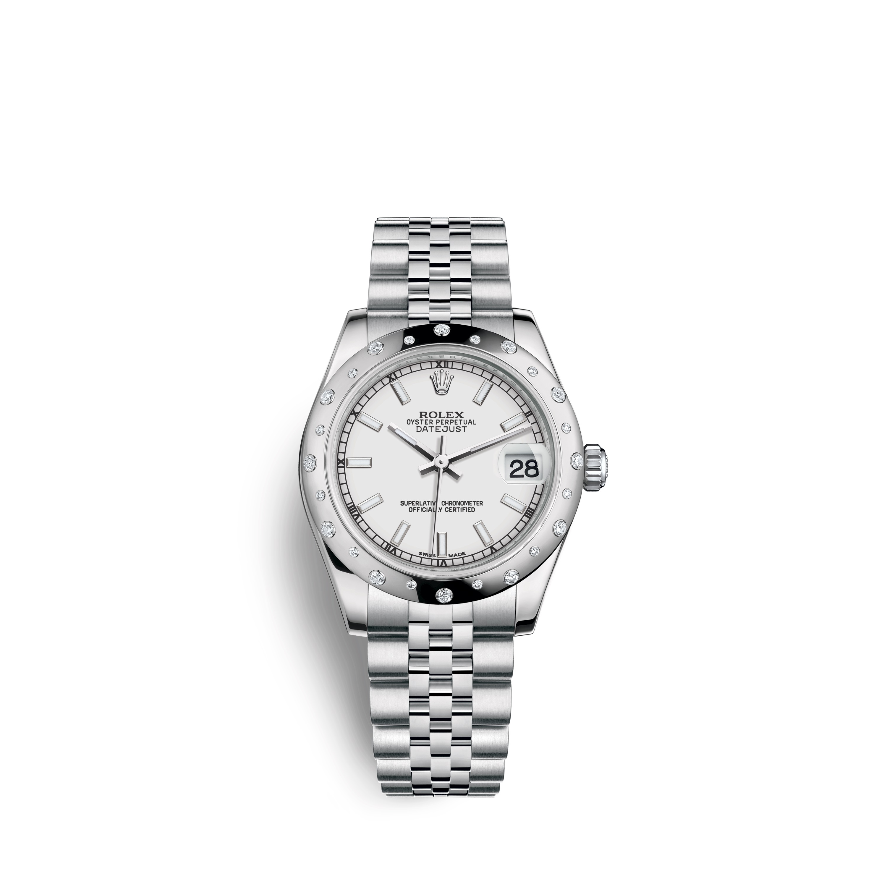 Datejust 31 178344 White Gold & Diamonds Watch (White)