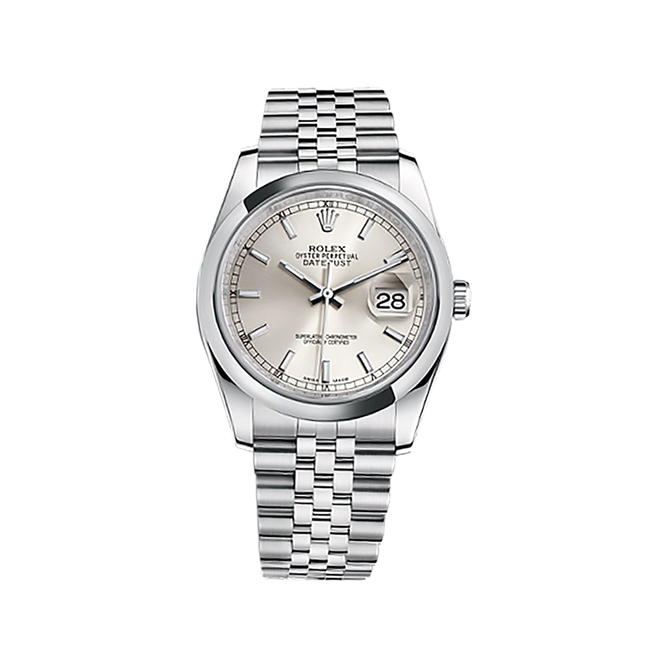 Datejust 36 116200 Stainless Steel Watch (Silver)