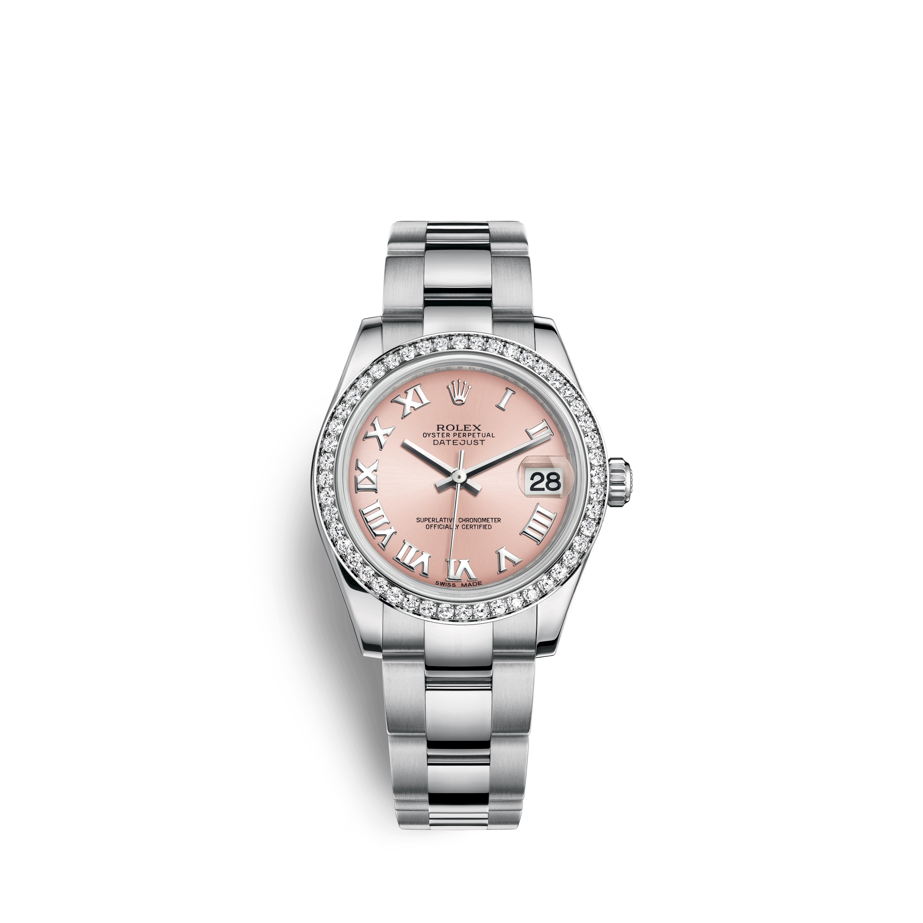 Datejust 31 178384 White Gold & Diamonds Watch (Pink)