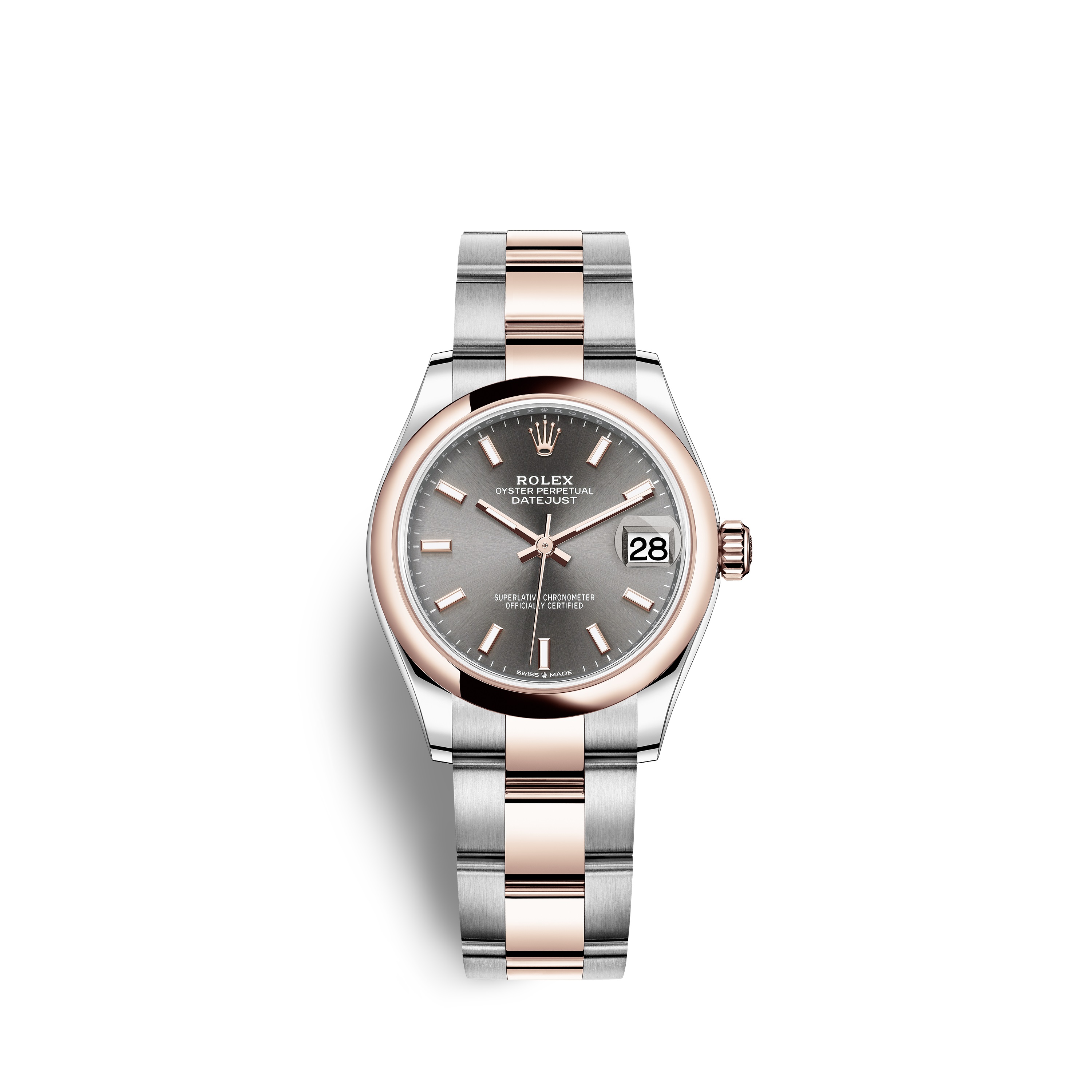 Datejust 31 278241 Rose Gold & Stainless Steel Watch (Rhodium) - Click Image to Close