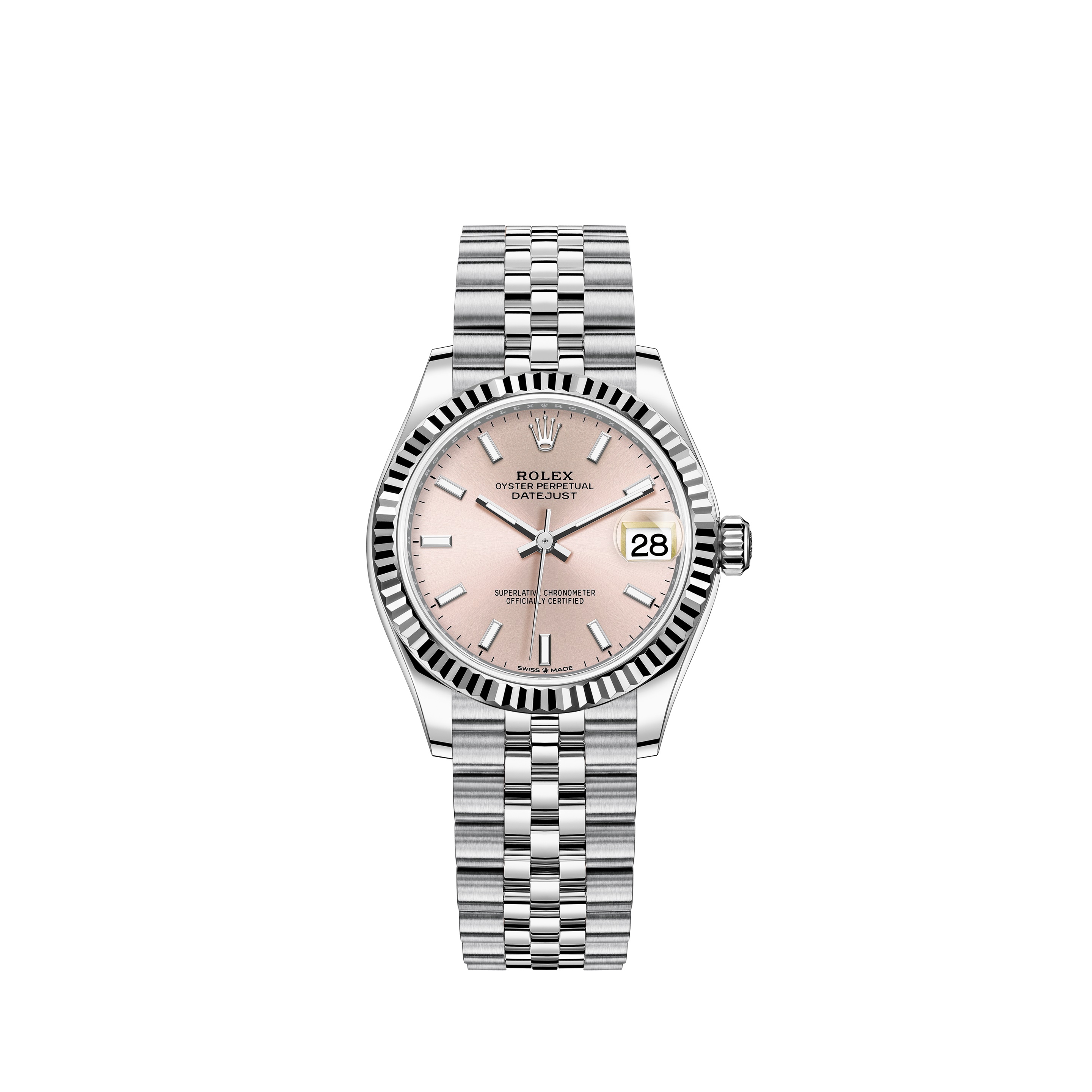 Datejust 31 278274 White Gold & Stainless Steel Watch (Pink)