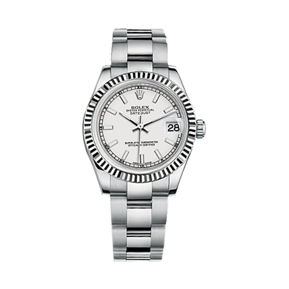 Datejust 31 178274 White Gold & Stainless Steel Watch (White)