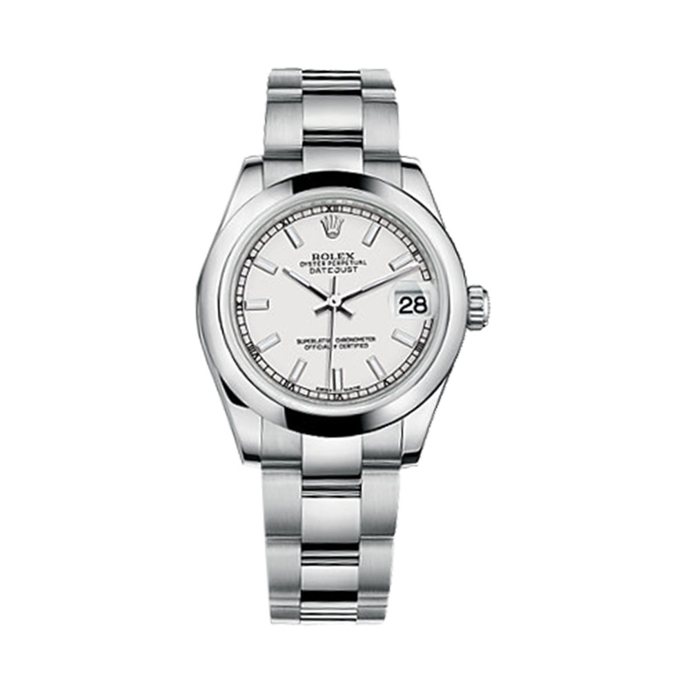 Datejust 31 178240 Stainless Steel Watch (White)