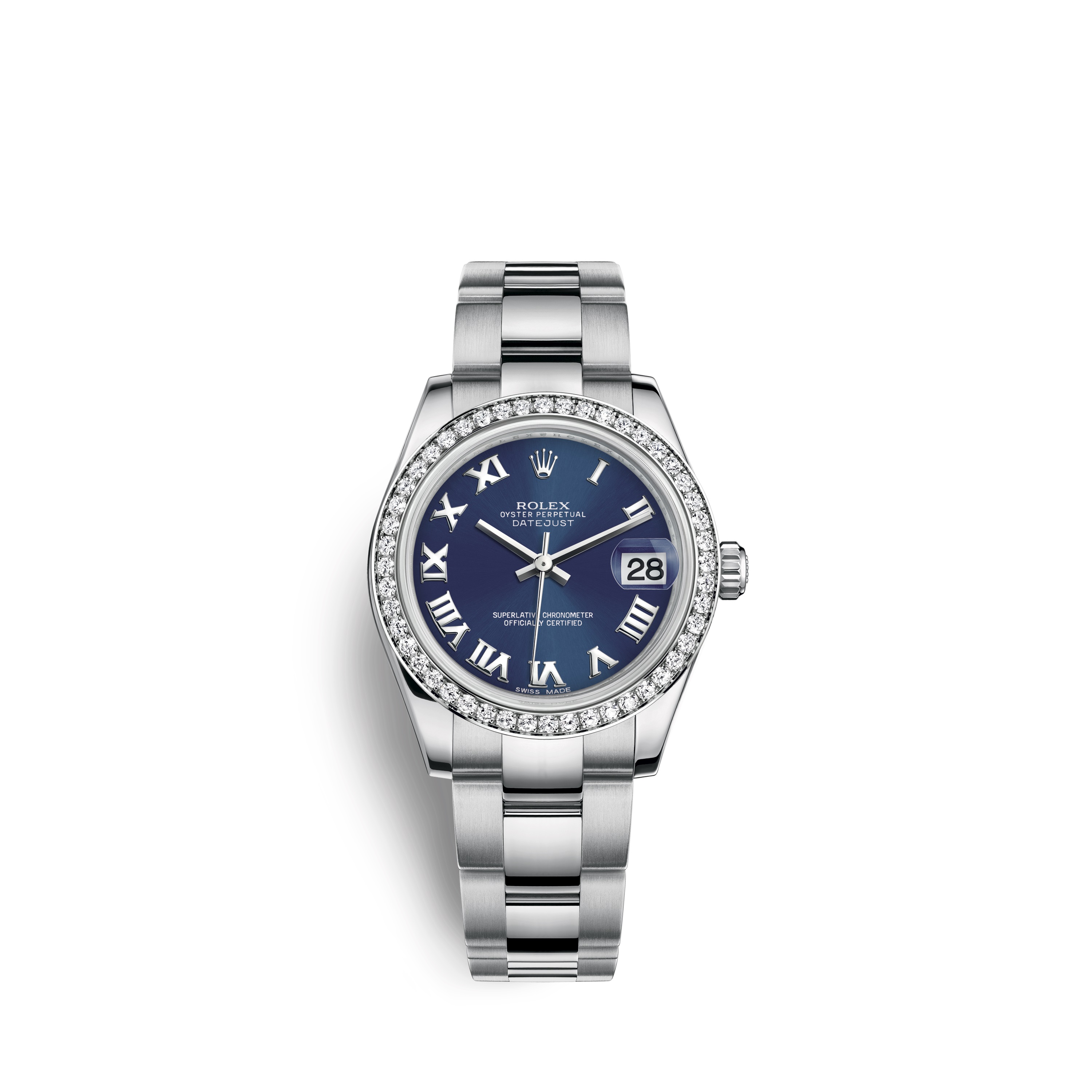 Datejust 31 178384 White Gold & Diamonds Watch (Blue)