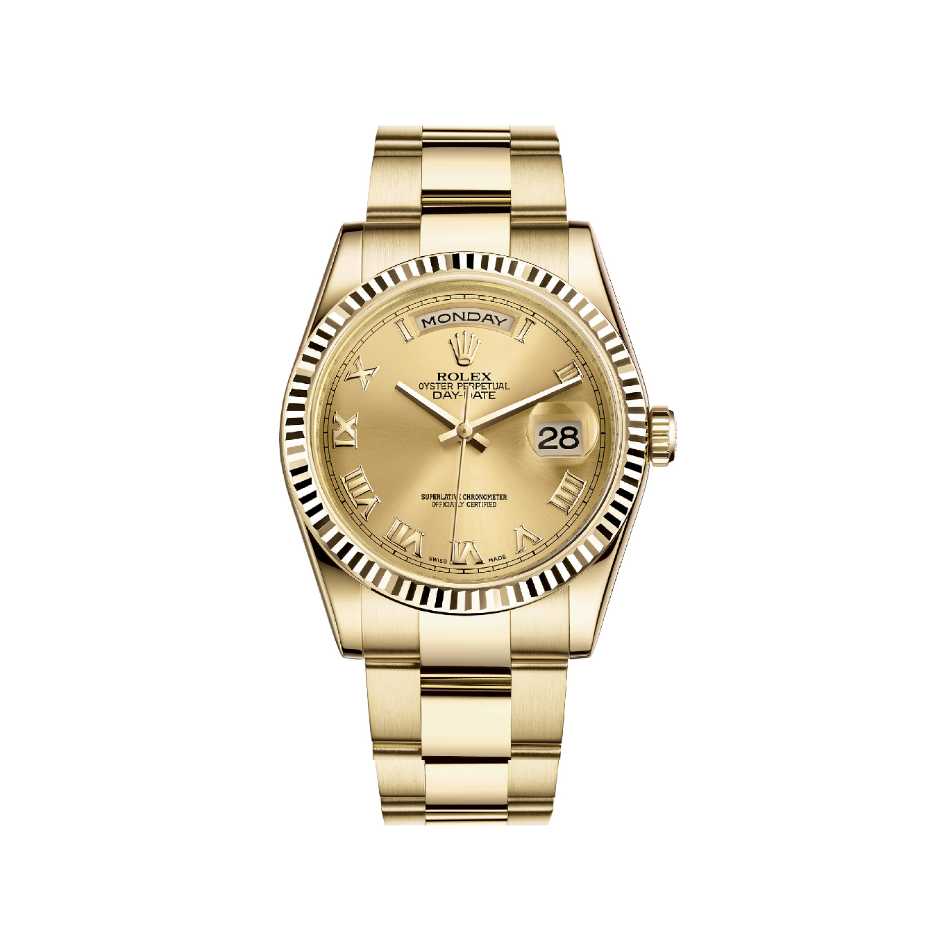Day-Date 36 118238 Gold Watch (Champagne)