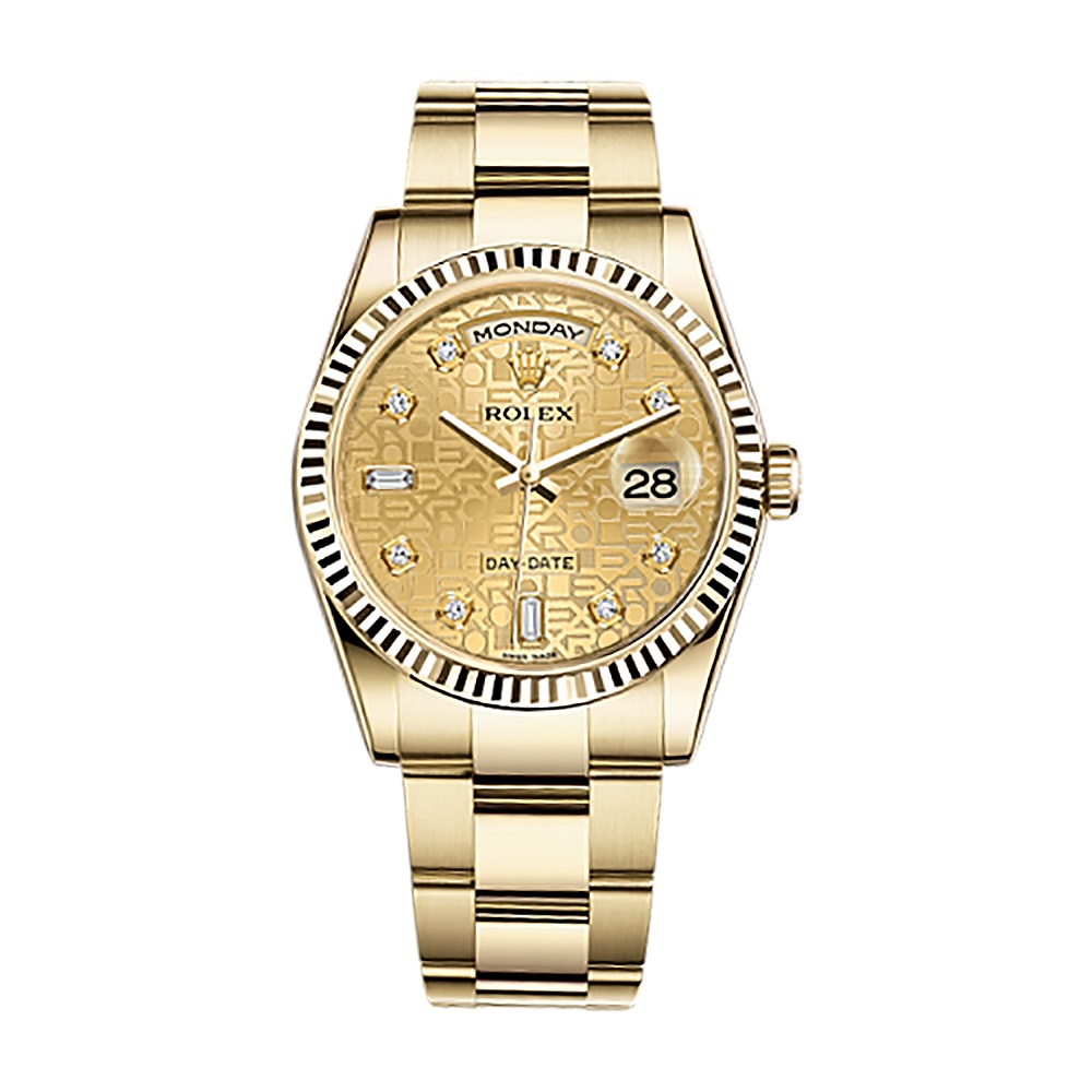 Day-Date 36 118238 Gold Watch (Champagne Jubilee Design Set with Diamonds)