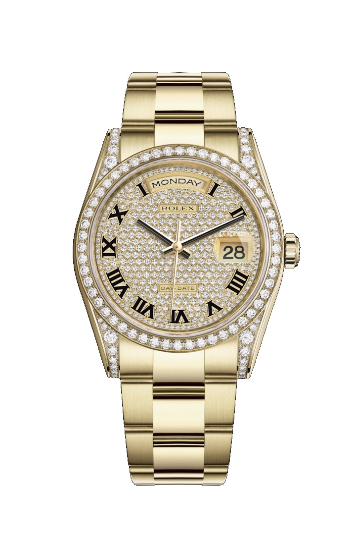 Day-Date 36 118388 Gold & Diamonds Watch (Diamond-Paved)