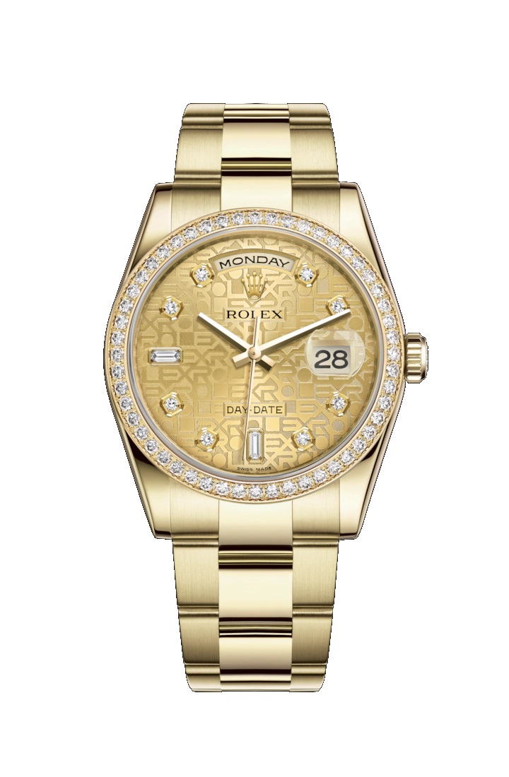 Day-Date 36 118348 Gold Watch (Champagne-Colour Jubilee Design Set with Diamonds)